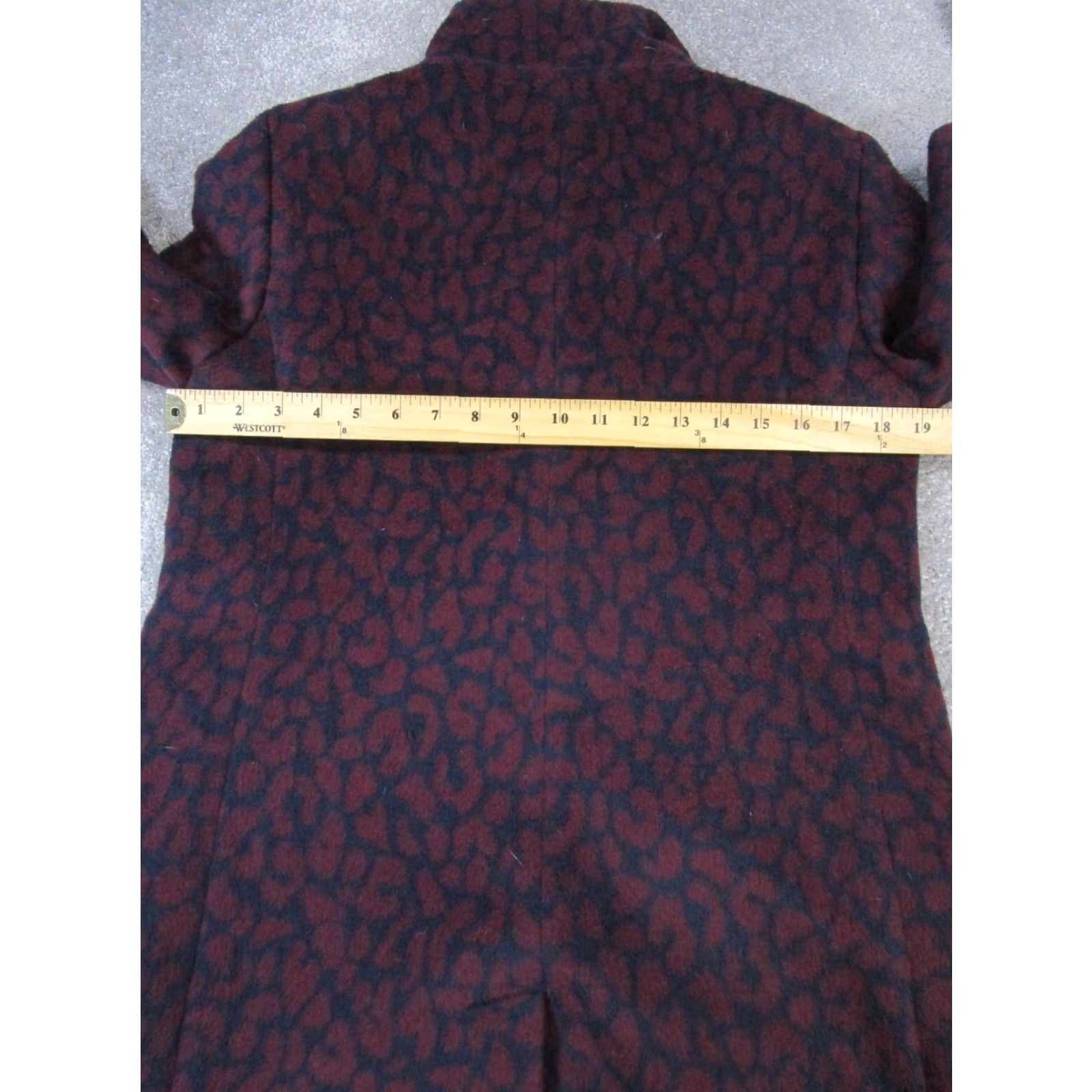 Loft Loft Overcoat Womens Medium Blue Polka Dot Long Sleeve Coat Button Closure Regular Fit Polyester Lining Coat Womens M Blue 90s? Size M / US 6-8 / IT 42-44 - 6 Thumbnail