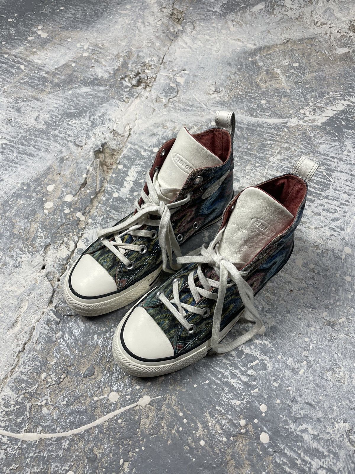 Converse × Missoni Converse Missoni Chuck Taylor All Star Hi Top Sneakers Size US 7 / IT 37 - 3 Thumbnail