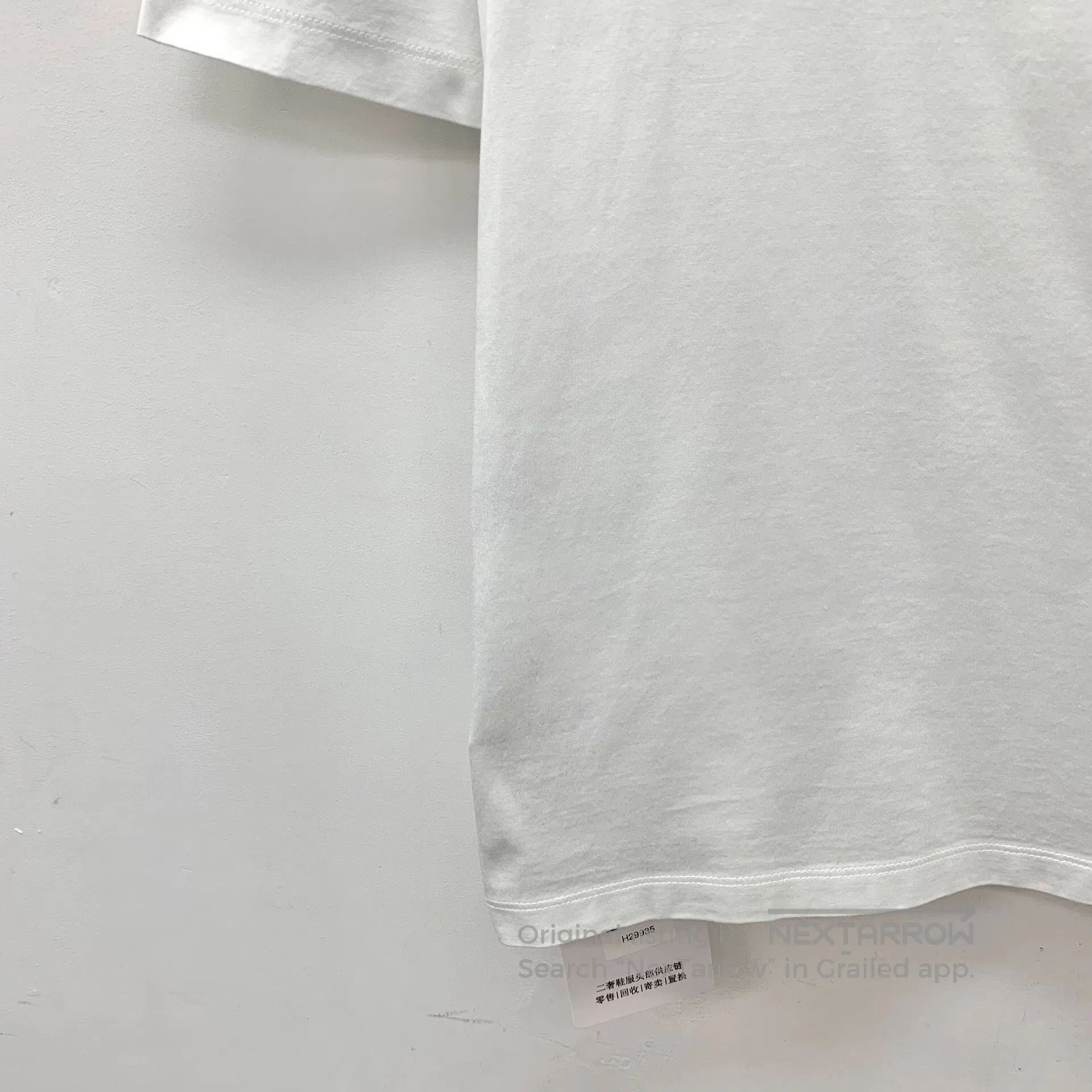 Prada Prada White logo triangle label pocket round neck cotton s Size US S / EU 44-46 / 1 - 4 Thumbnail