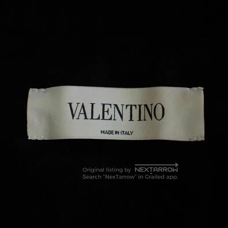Valentino Valentino Black heavy work hand-beaded zip jacket jacket Size US S / EU 44-46 / 1 - 4 Thumbnail