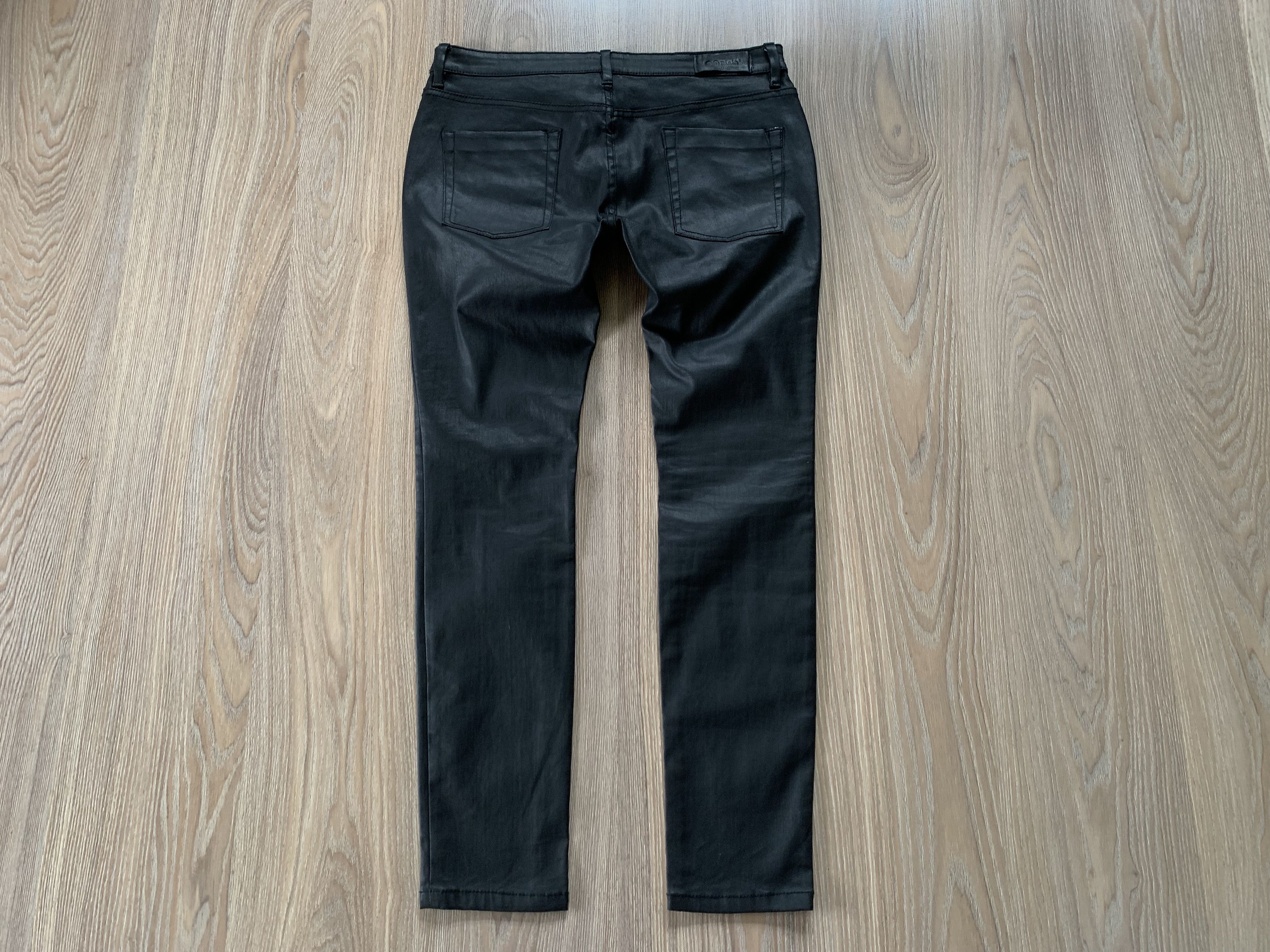 Designer Italian MJ Risin Waxed Men's Trousers Size US 36 / EU 52 - 3 Thumbnail