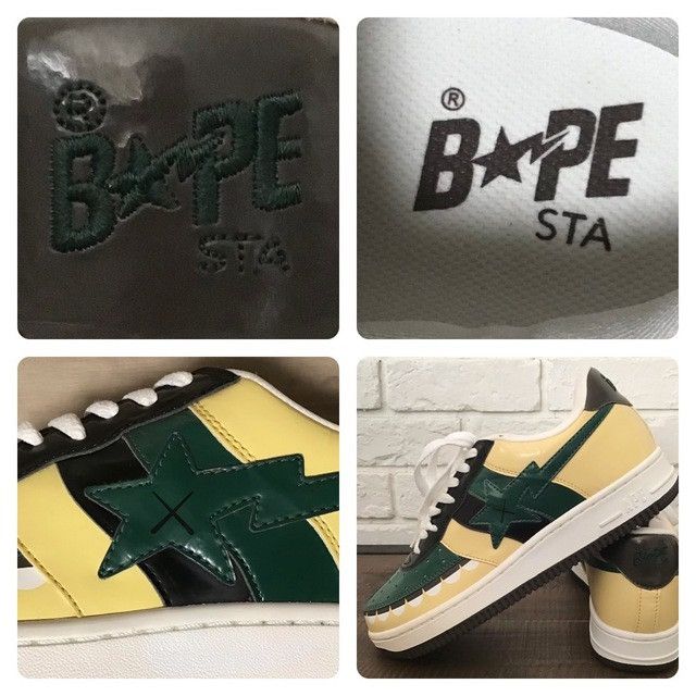 Bape × Kaws × Nigo KAWS CHOMPERS BAPE STA Patent Leather Sneakers APE NIGO Size US 9.5 / EU 42-43 - 9 Thumbnail
