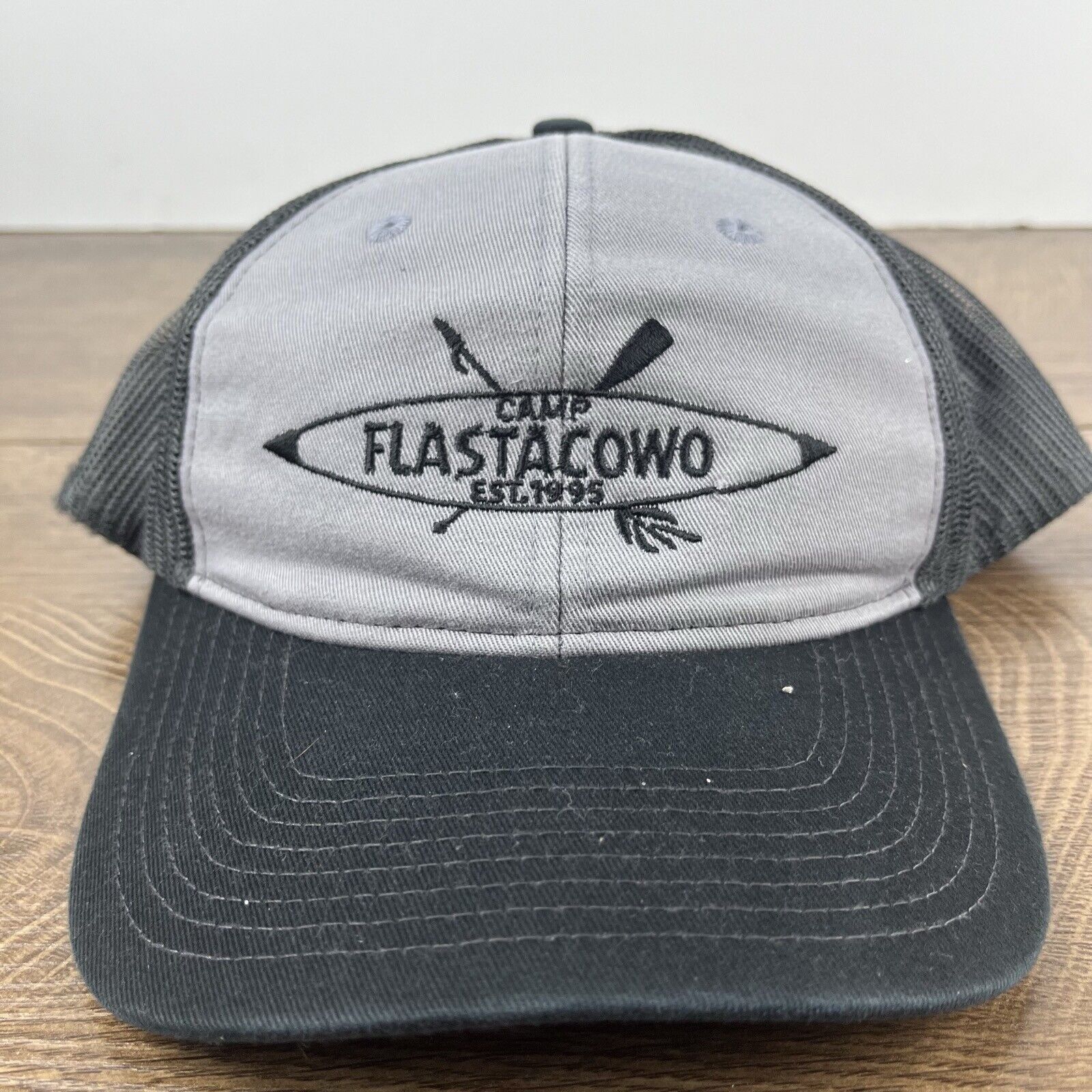 Other Camp Flastacowo Hat Gray Cap Adjustable Hat Gray Adult Fit H Size ONE SIZE - 5 Thumbnail