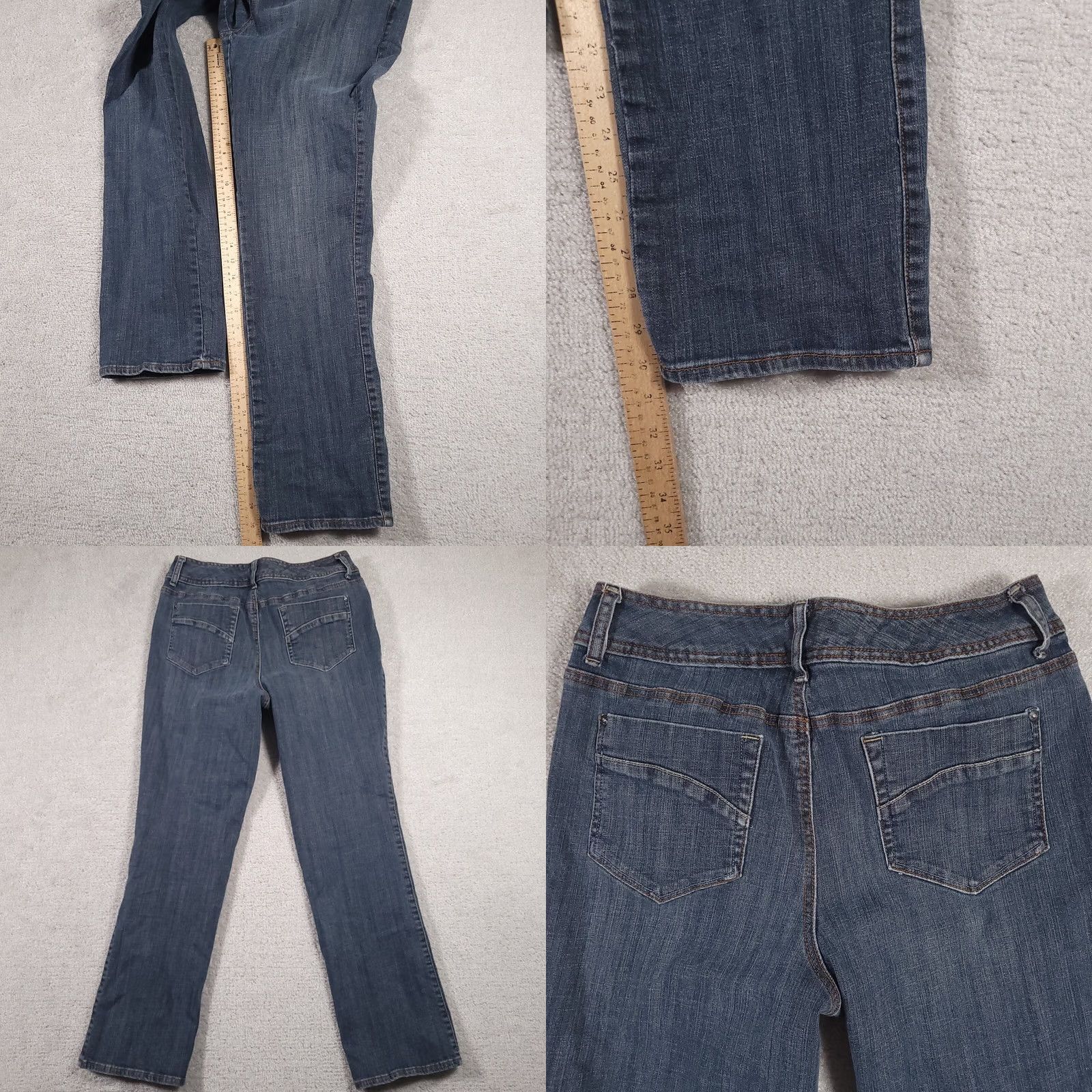 Denime A.N.A. Skinny Denim Jeans Women's 14W Stretch Medium Wash Jeans 31in Inseam Blue 5-Pocket Regular Rise Mens? Size 24" / US 00 / IT 34 - 8 Thumbnail
