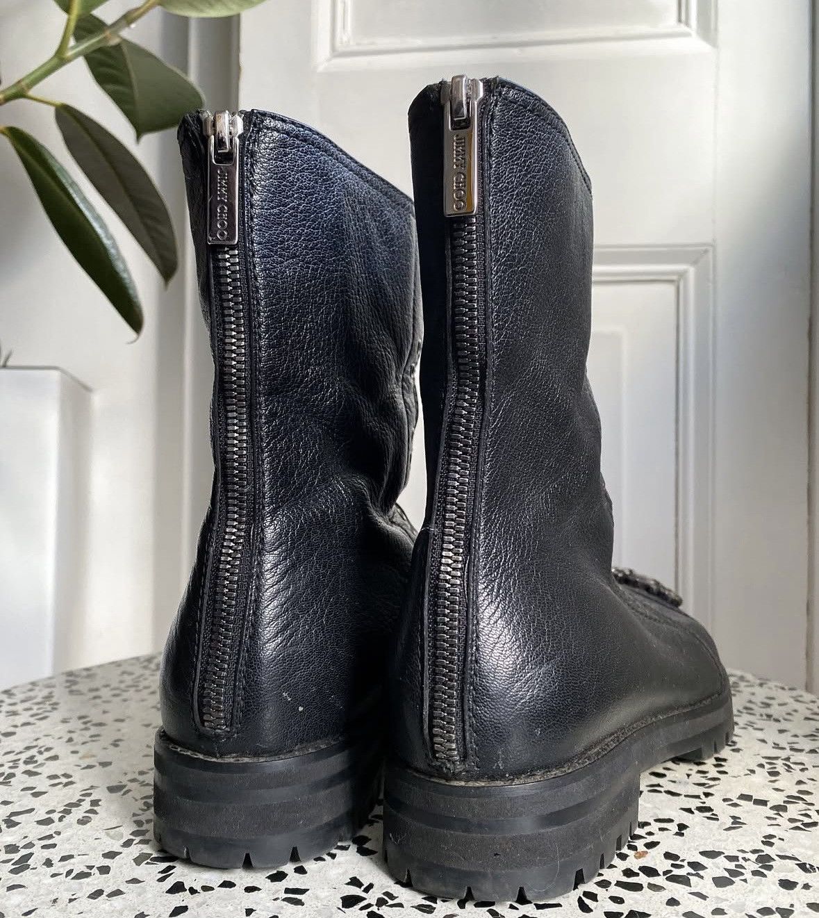 Jimmy Choo Jimmy Choo Embellisshments Combat Boots Size US 7.5 / IT 37.5 - 2 Thumbnail