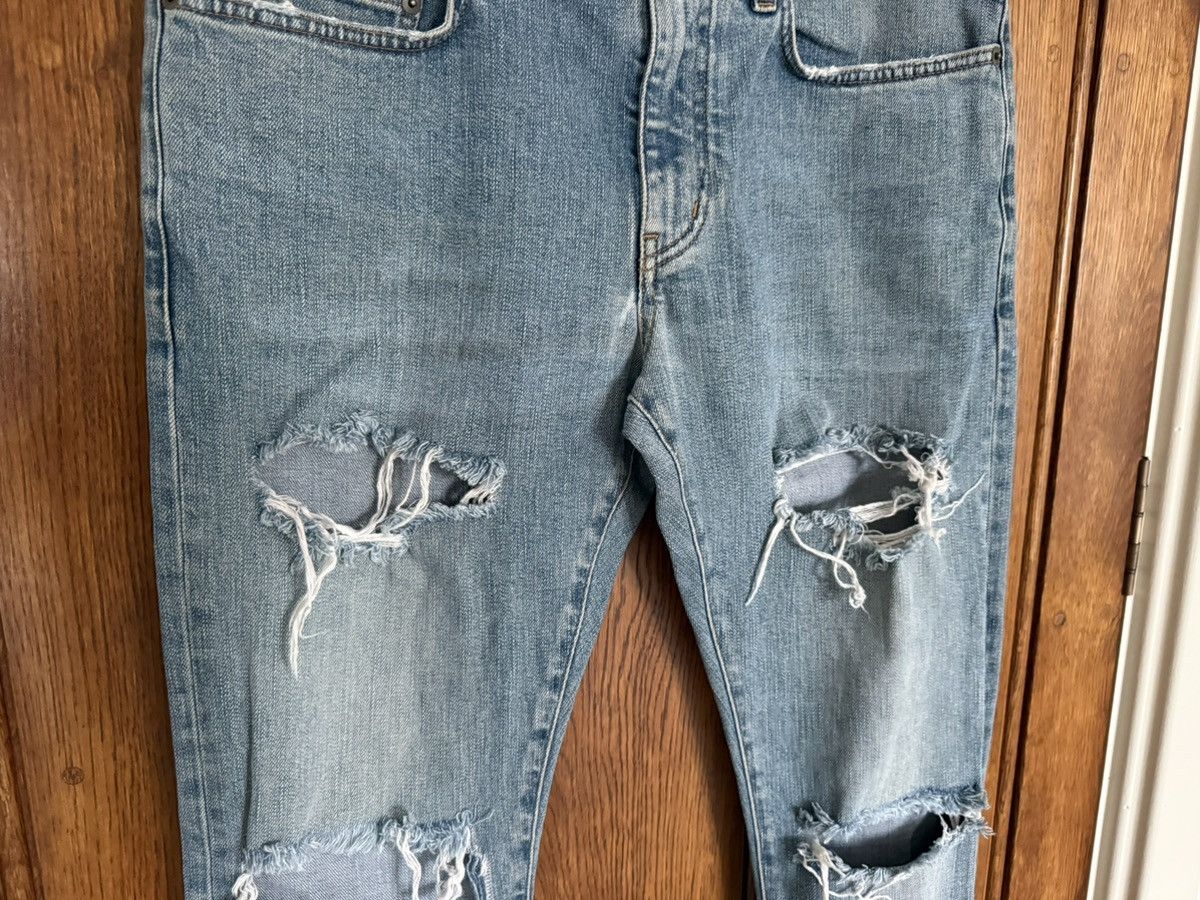 Saint Laurent Paris SS15 Saint Laurent Lenny Kravitz ripped denim jeans Hedi 31 Size US 31 - 11 Thumbnail