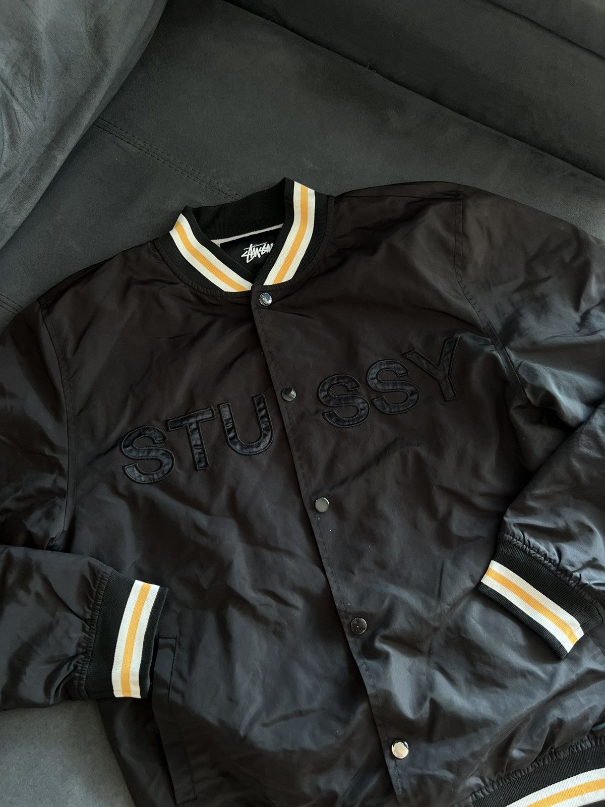 Stussy Stussy big logo bomber Size US L / EU 52-54 / 3 - 6 Thumbnail