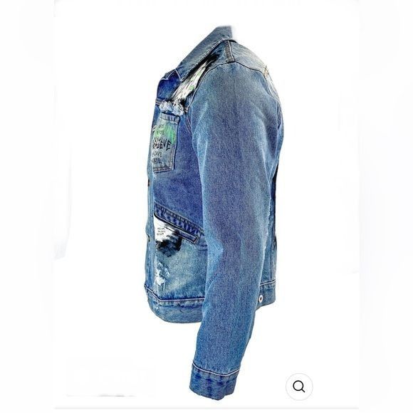 Marc Jacques Burton MJB MARC JACQUESBURTON "MJB" PAXDENIM JACKET IN BLUE EU48 US Size US M / EU 48-50 / 2 - 3 Thumbnail
