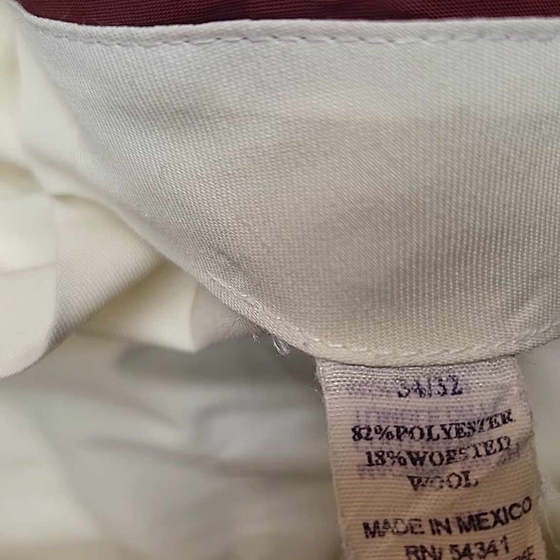 Vintage VINTAGE Louis Raphael Pants Mens 34x32 Wool Blend Pleated Cuffed Tailored Dress Slacks Brown 34 Inseam 32 Size US 34 / EU 50 - 5 Thumbnail