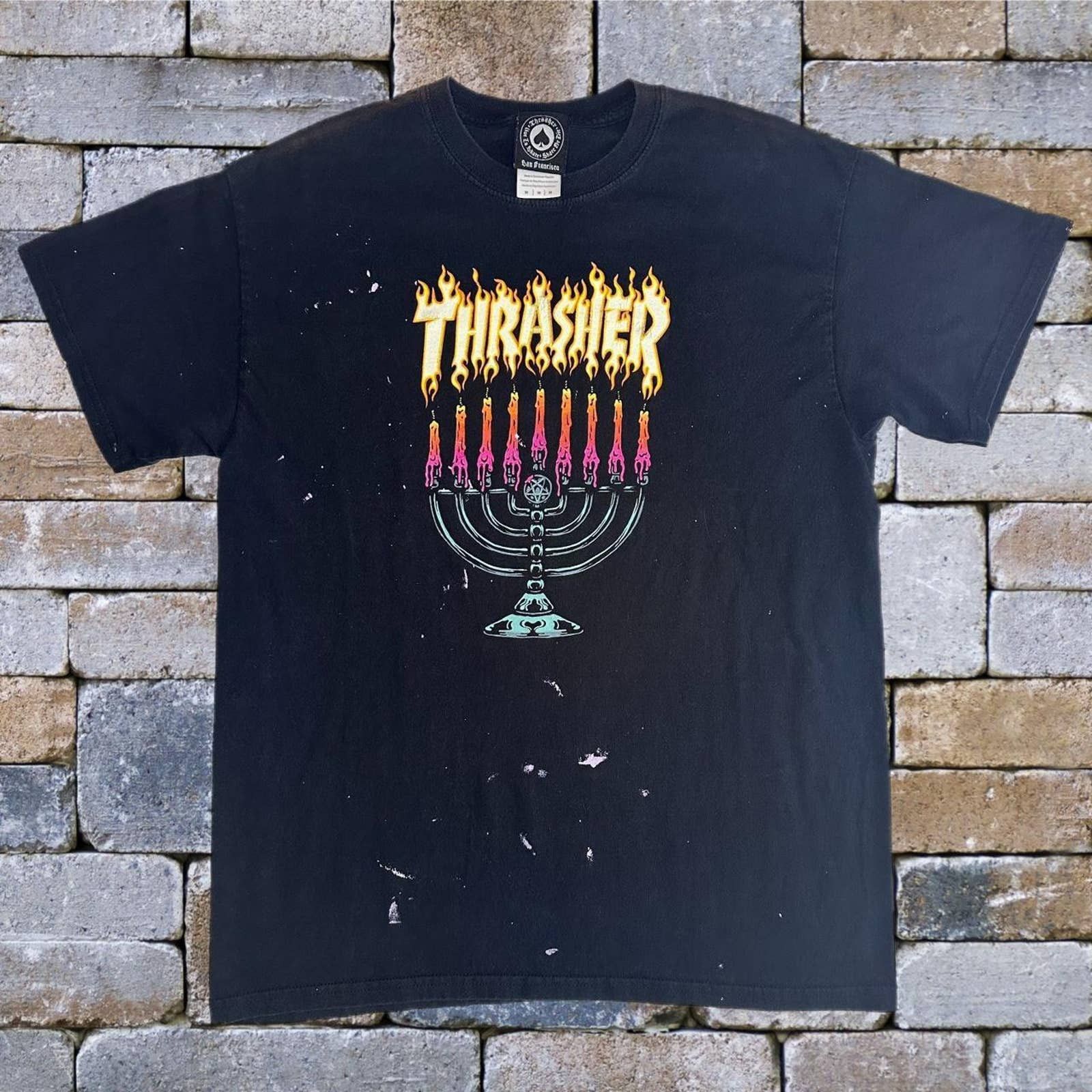 Thrasher 2025 menorah tee