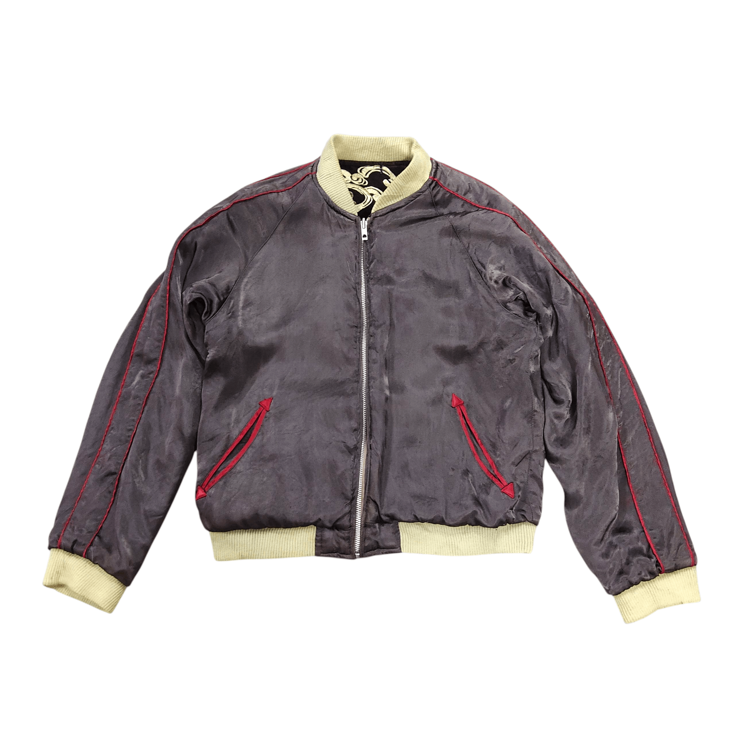 Japanese Brand Japanese Classic Script Reversible Sukajan Jacket Size US S / EU 44-46 / 1 - 11 Thumbnail