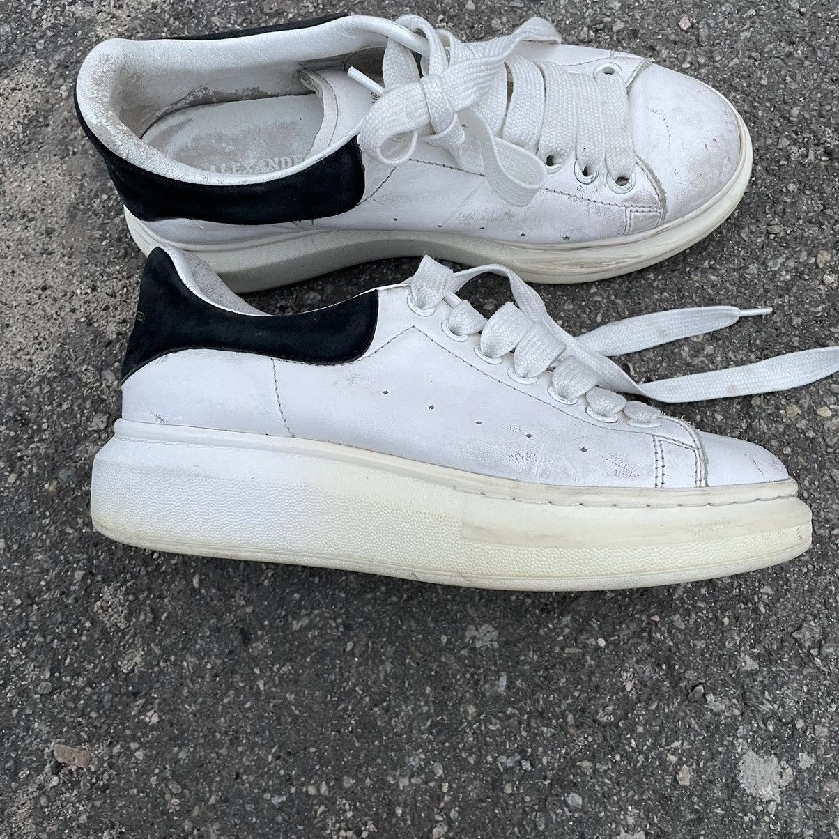 If Six Was Nine 39 Alexander McQueen white shoes distress sneakers mcq chrom Size US 6 / EU 39 - 2 Thumbnail
