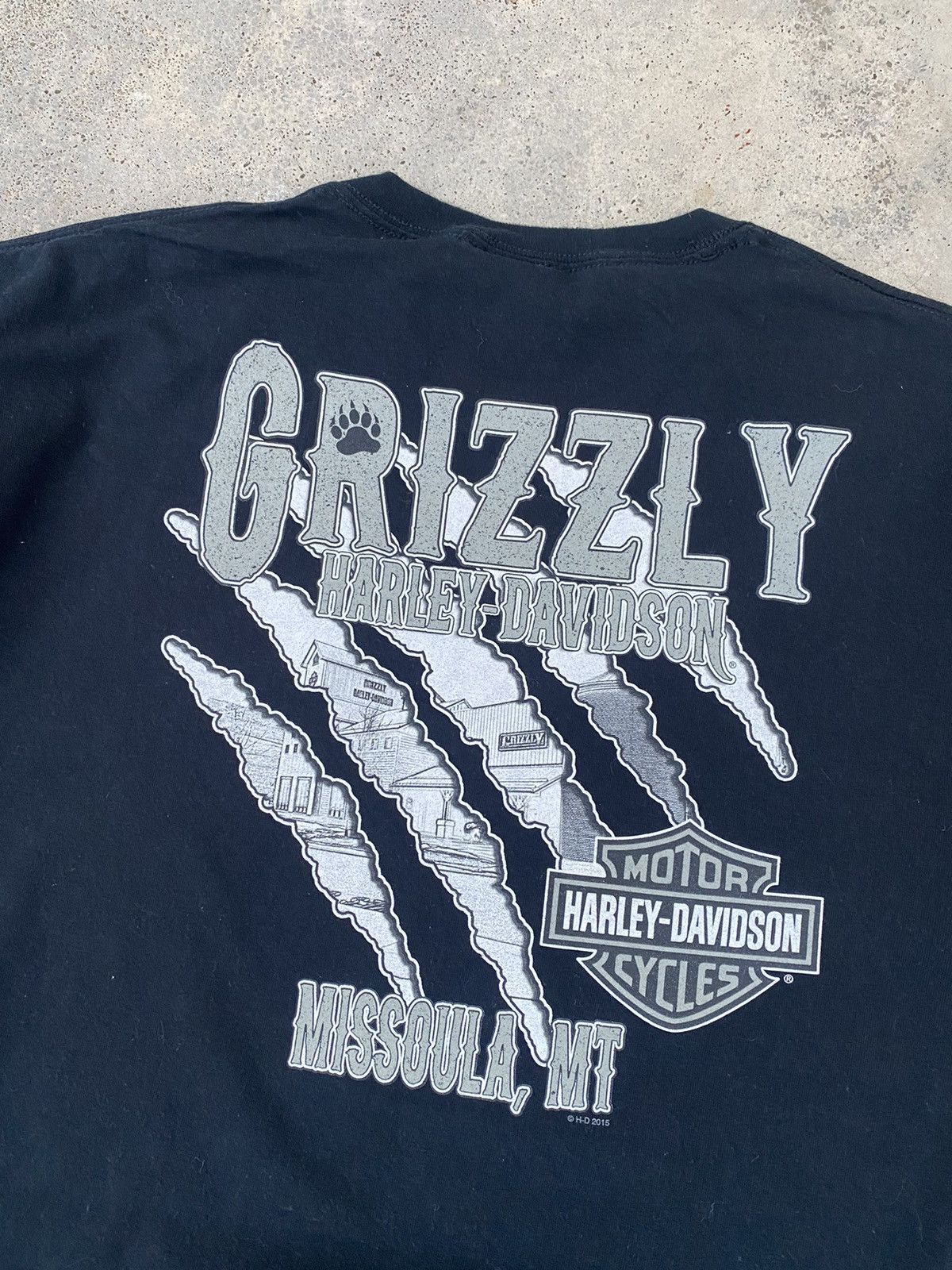 Harley Davidson 2000s Harley Davidson Grizzly Missoula T Shirt Size US XL / EU 56 / 4 - 4 Thumbnail