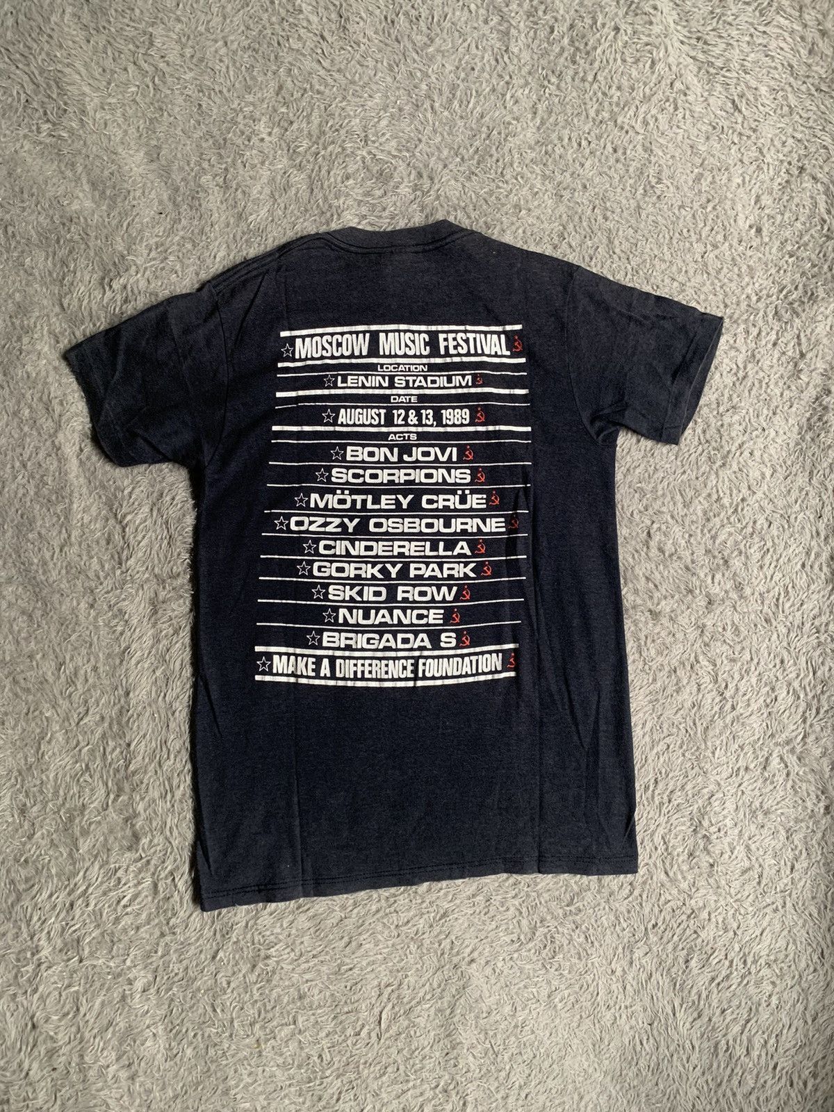 Band Tees Vintage 80s Very Rare Moscow Music Festival Concert Tee Size US M / EU 48-50 / 2 - 10 Thumbnail