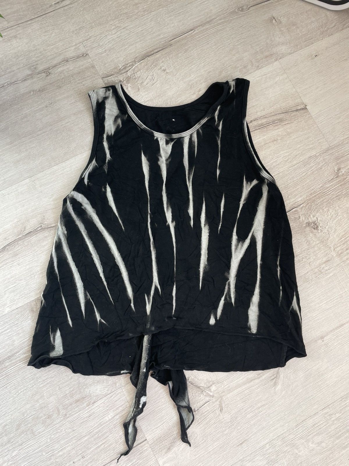 Vintage Vintage Y2k Black Tie Dye Open Back Tank Top Size S / US 4 / IT 40 - 6 Thumbnail