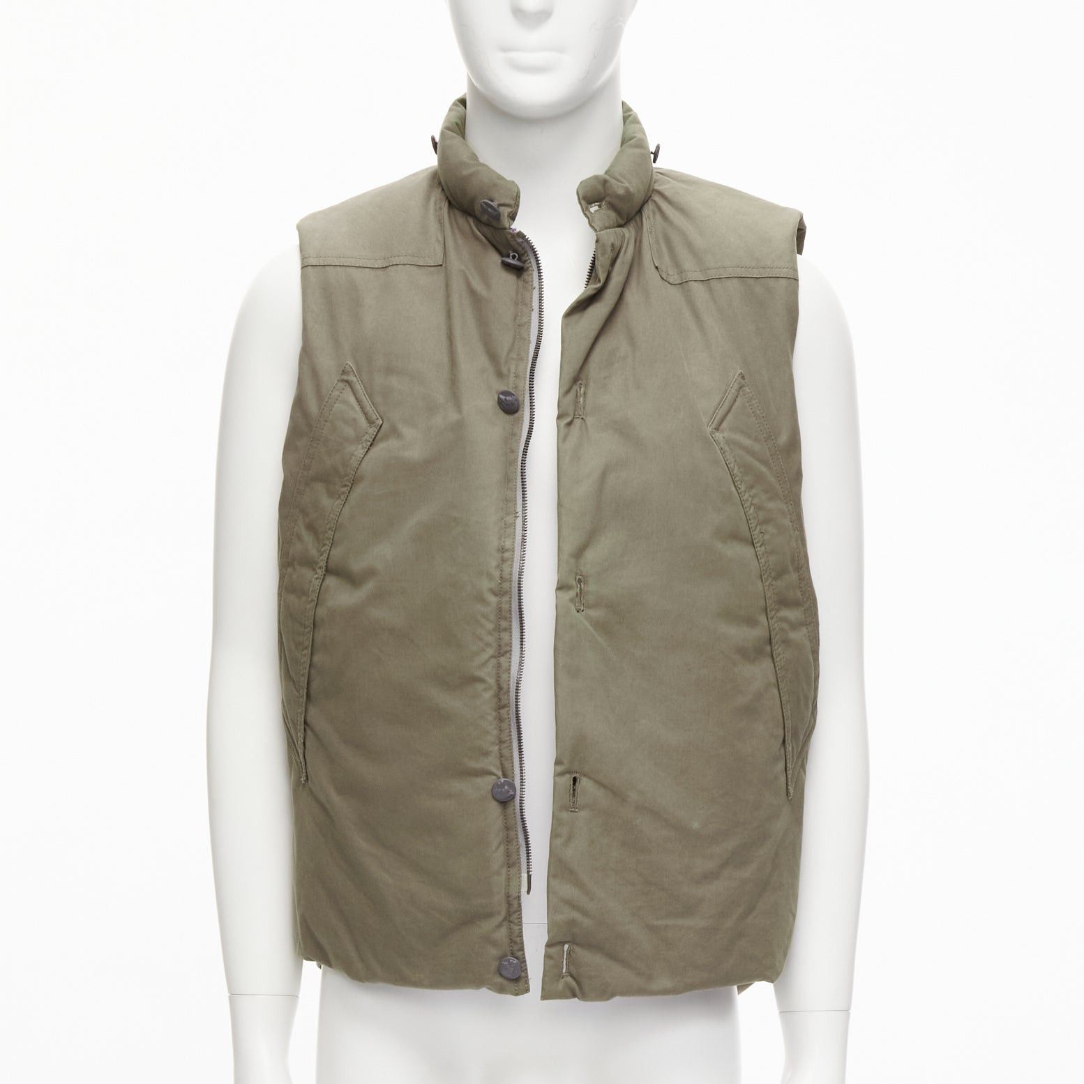 Other DER SAMMLER khaki weatherproof 100% ventile cotton padded puffer vest jacket EU48 M Size US M / EU 48-50 / 2 - 1 Thumbnail