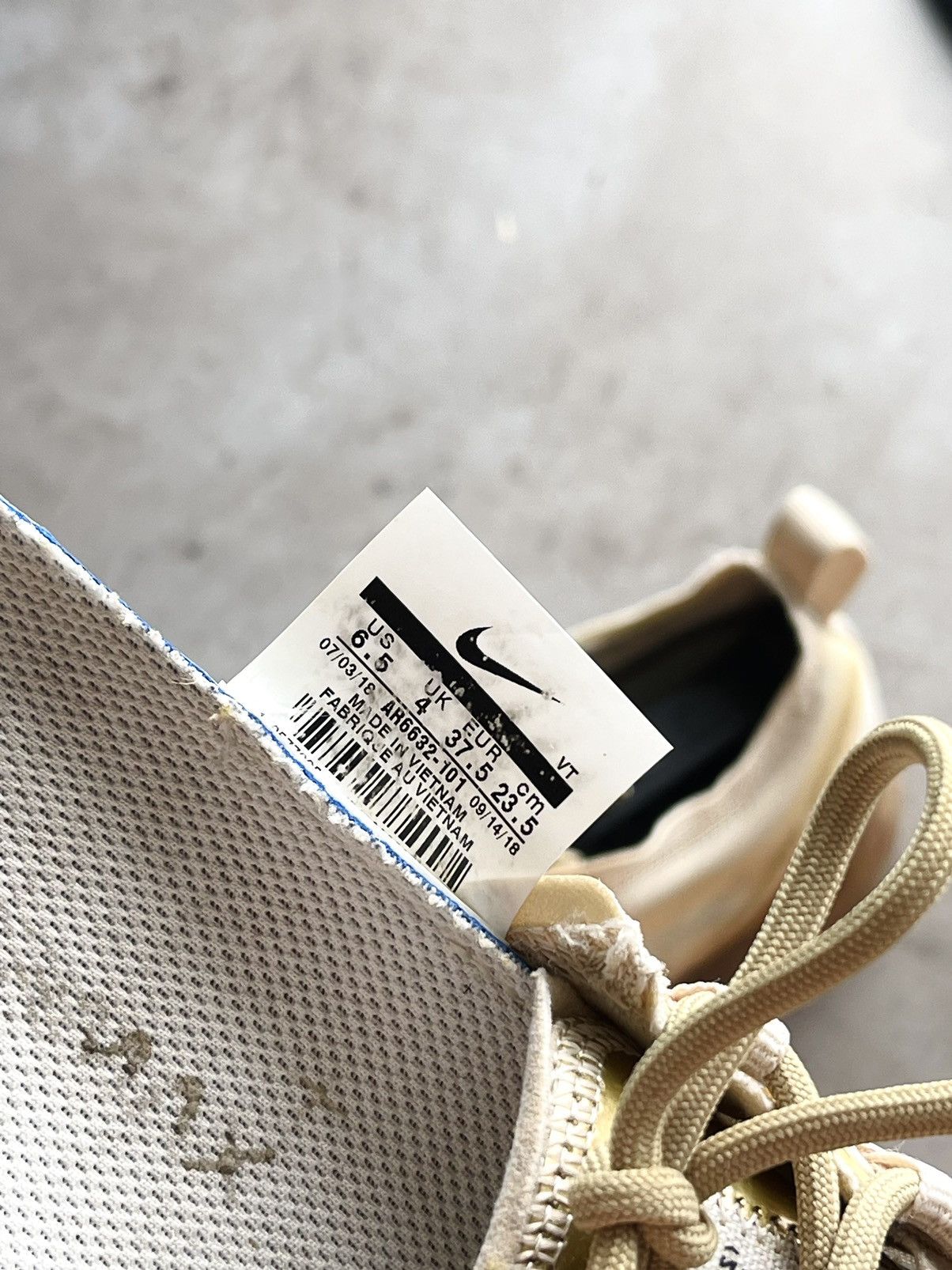 Nike Nike Air Vapormax 2019 Cream Sail Light Bone Sneaker EU37,5 Size US 6.5 / IT 36.5 - 9 Thumbnail
