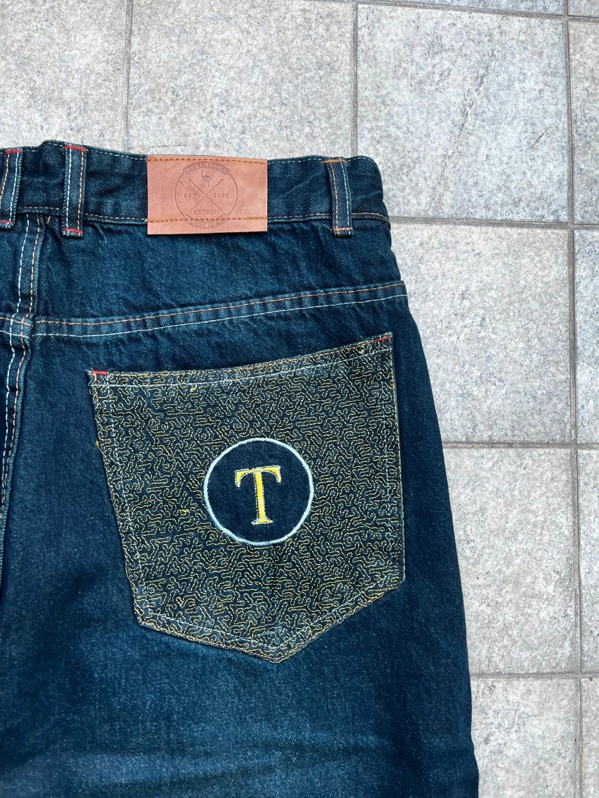 JNCO Beautiful Tiger Embroidery Baggy Jeans Size US 32 / EU 48 - 5 Thumbnail
