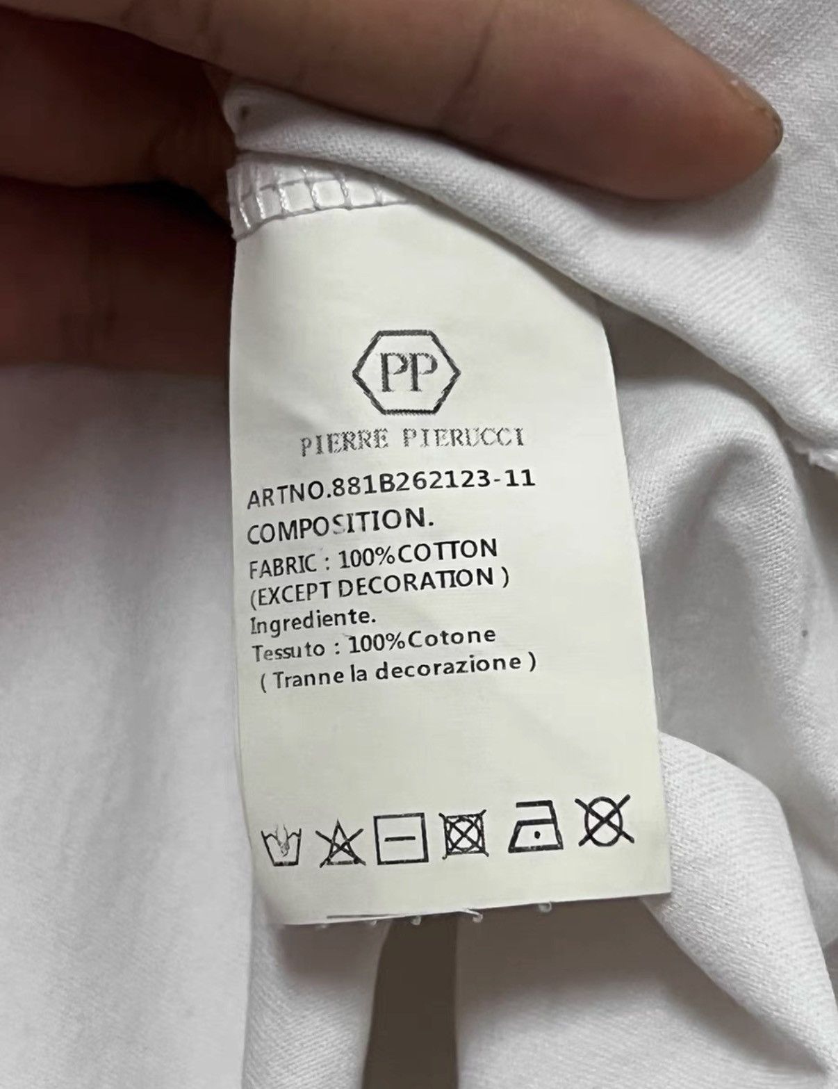 Pierre Balmain PIERRE PIERUCCI Italian short-sleeve T-shirt Size US L / EU 52-54 / 3 - 7 Thumbnail