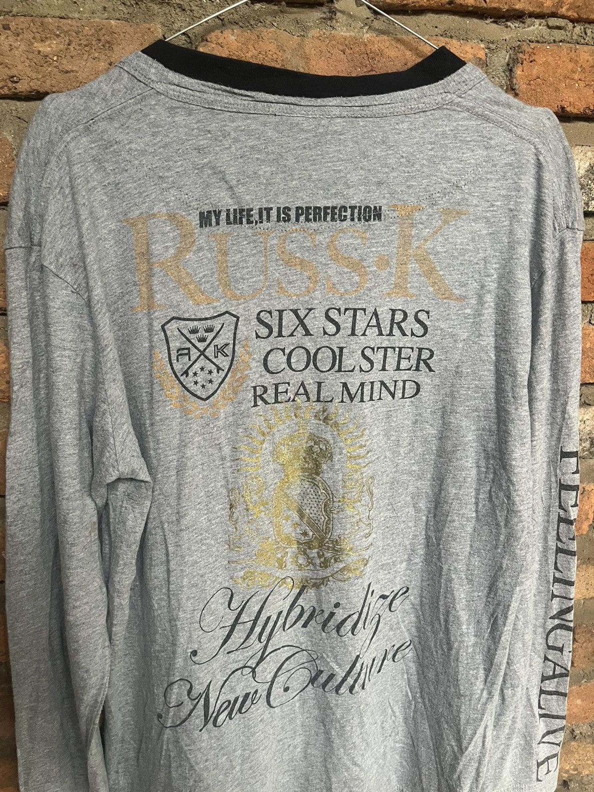 If Six Was Nine JAPANESE RUSS•K POEM GOTHIC SEDITIONARIES PUNK STYLE Size US L / EU 52-54 / 3 - 6 Thumbnail