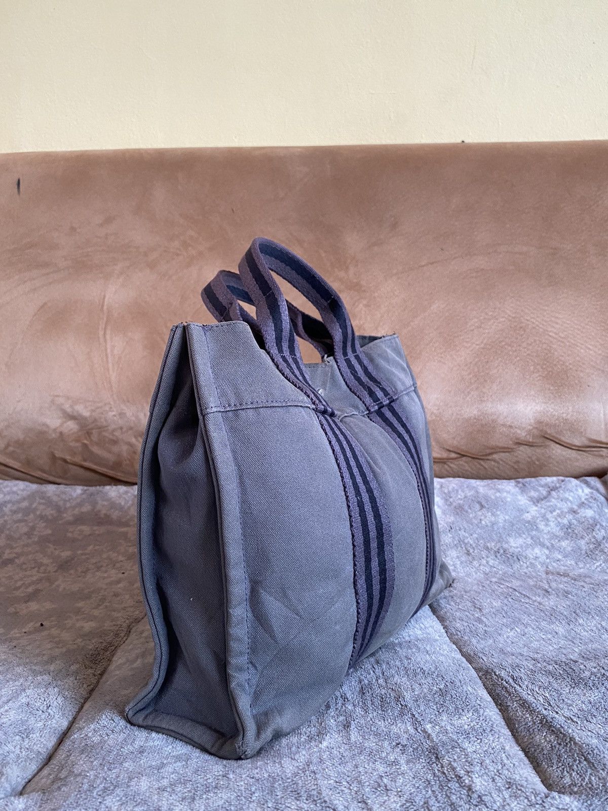 Hermes × Vintage VINTAGE HERMES CANVAS RIRI ZIPPER TOTE BAG Size ONE SIZE - 4 Thumbnail