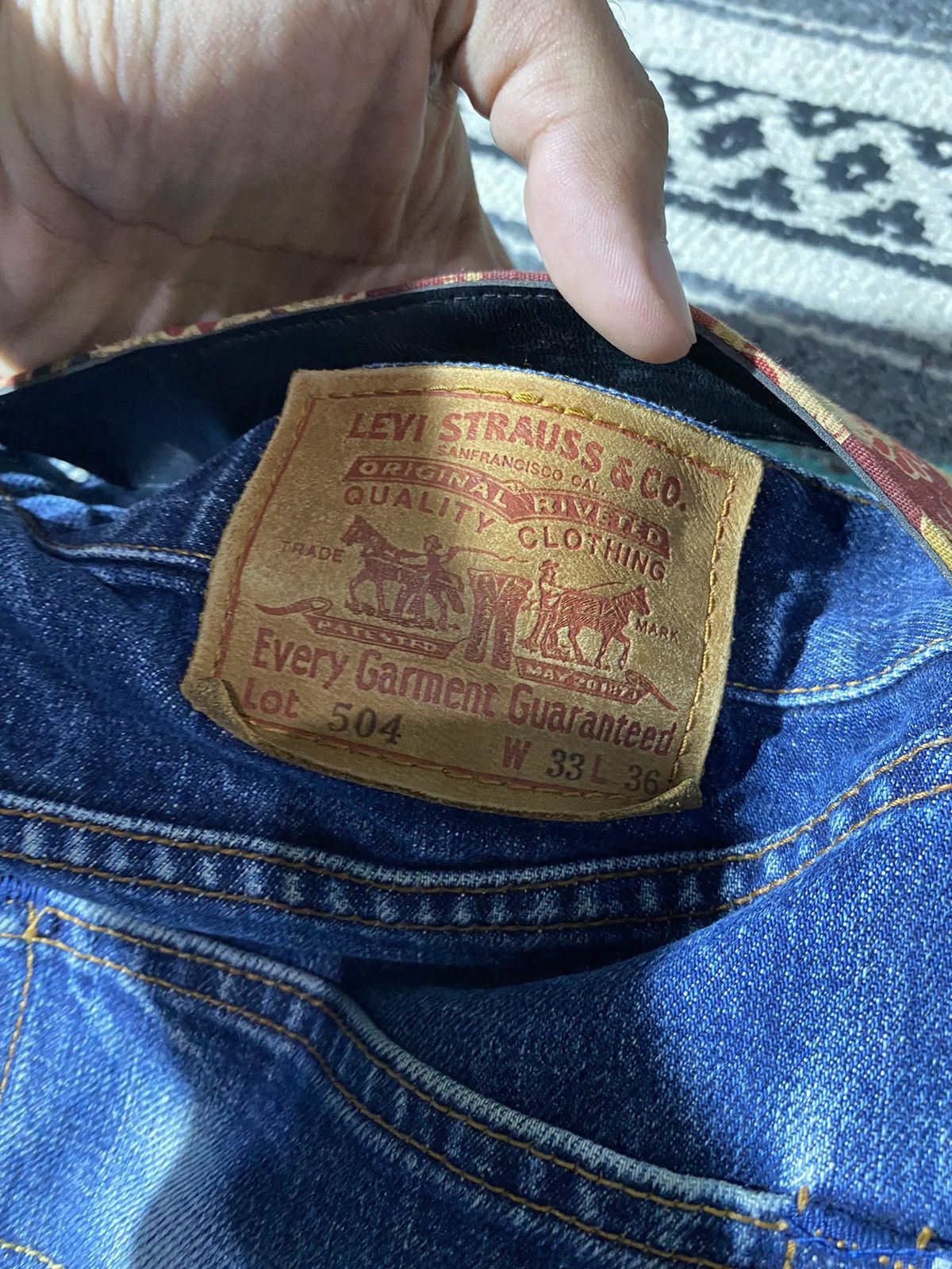 Japanese Brand × Levi's × Levi's Vintage Clothing Levis 504 Baggy Flared Denim Pants Size US 33 - 9 Thumbnail