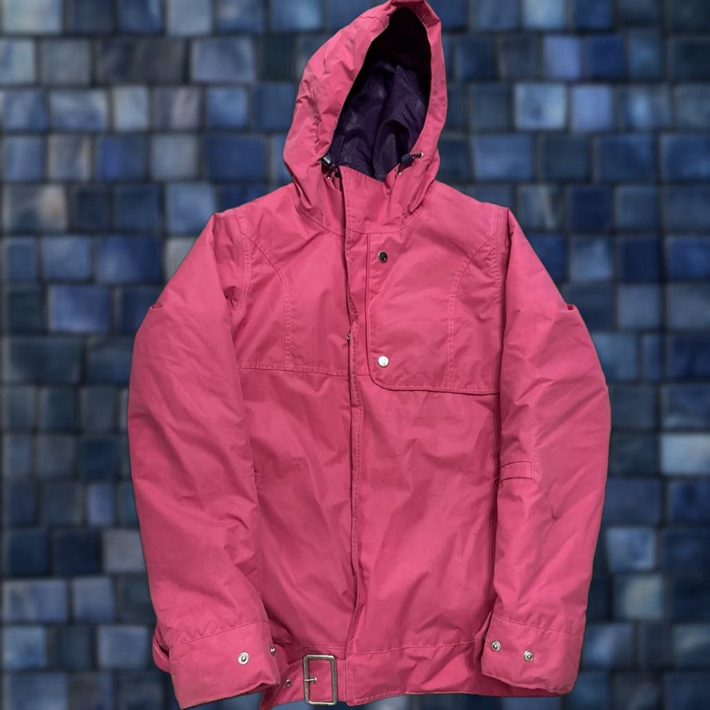BURTON Mutiny Womens DryRide Insulated Hoodie Ski Jacket Coat Medium Pink - STAIN Regular Polyester Jacket