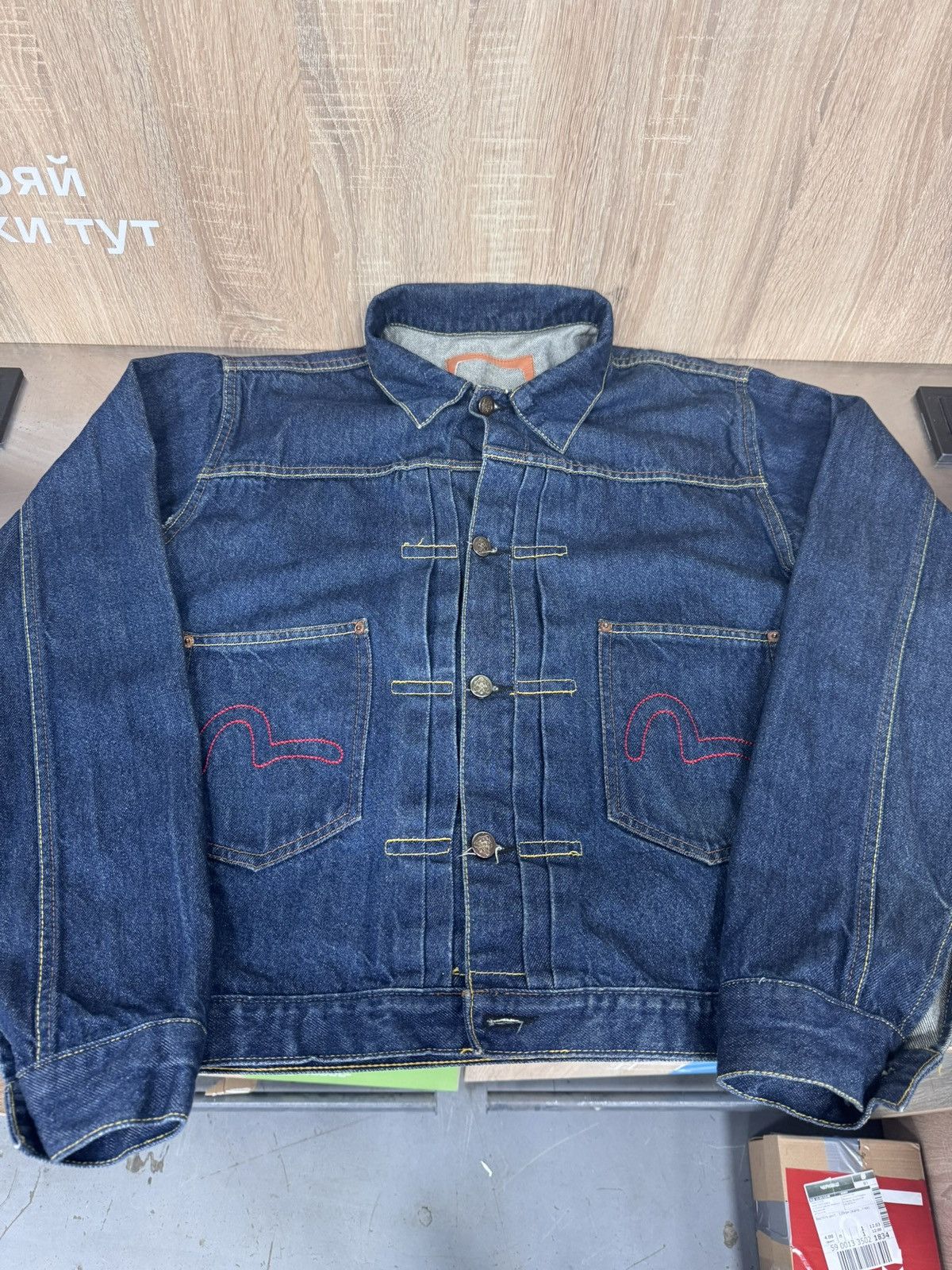 Evisu × Japanese Brand Vintage japanese 90s Evisu Jacket made in Italy Size US M / EU 48-50 / 2 - 1 Thumbnail