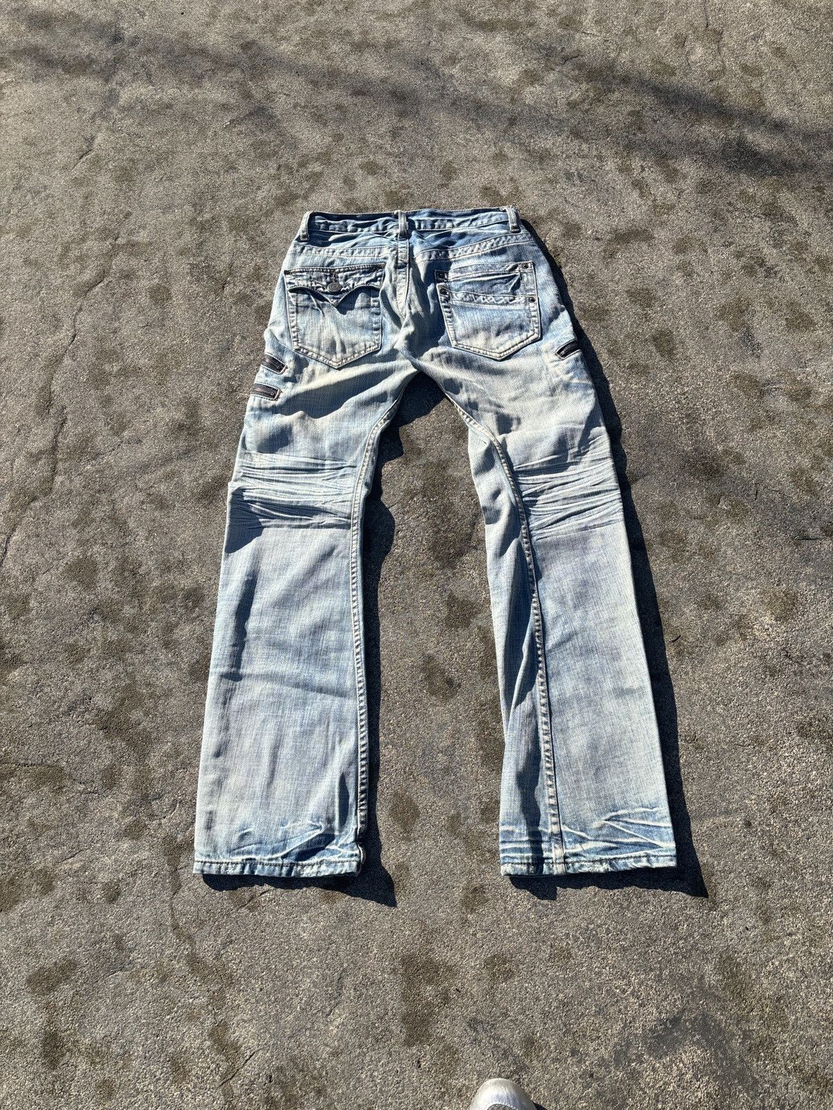 Japanese Brand Rattle Trap Bootcut zipper pockets 29x33 Size US 29 - 3 Thumbnail