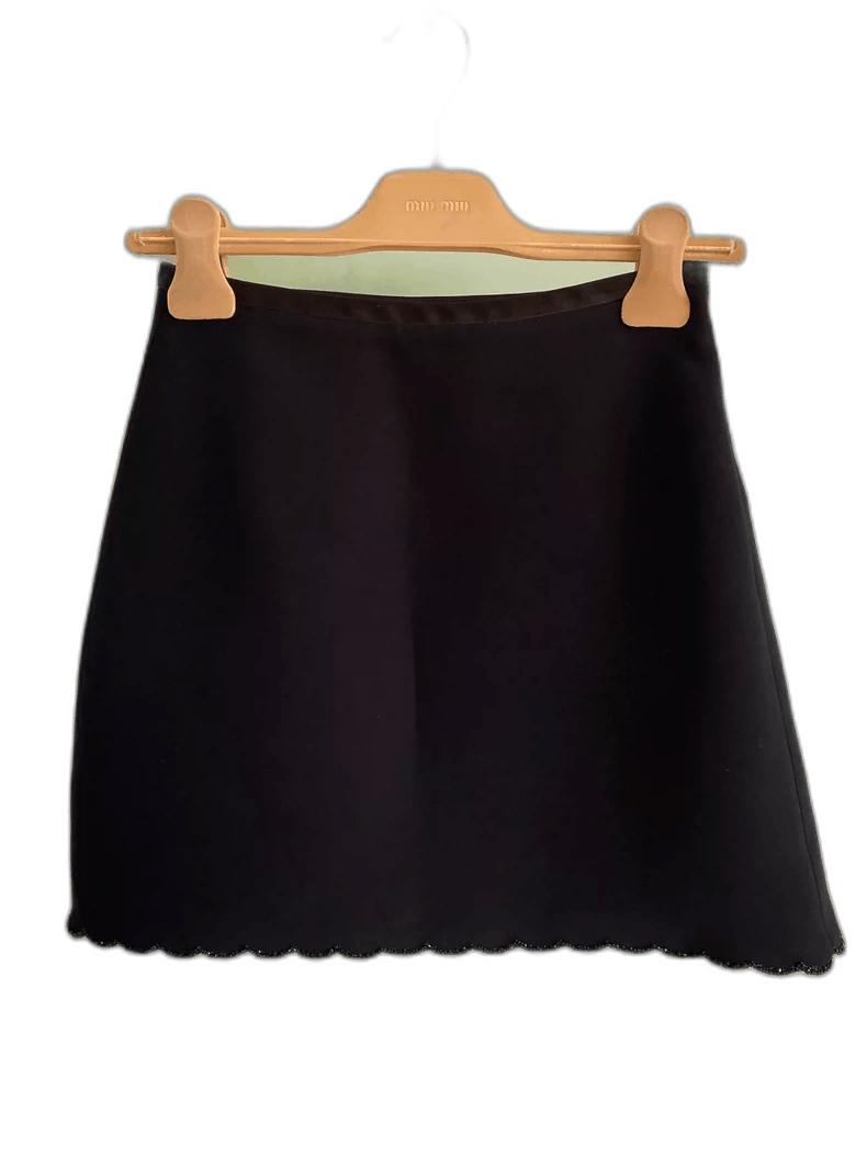 Miu Miu Miumiu Beaded A-Line Skirt Size 22" - 1 Thumbnail