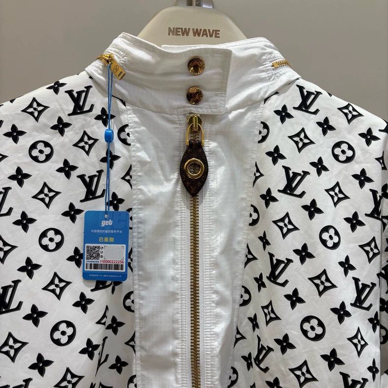 Louis Vuitton Louis Vuitton 23 white logo full-print cotton hooded draws Size XS / US 0-2 / IT 36-38 - 3 Thumbnail