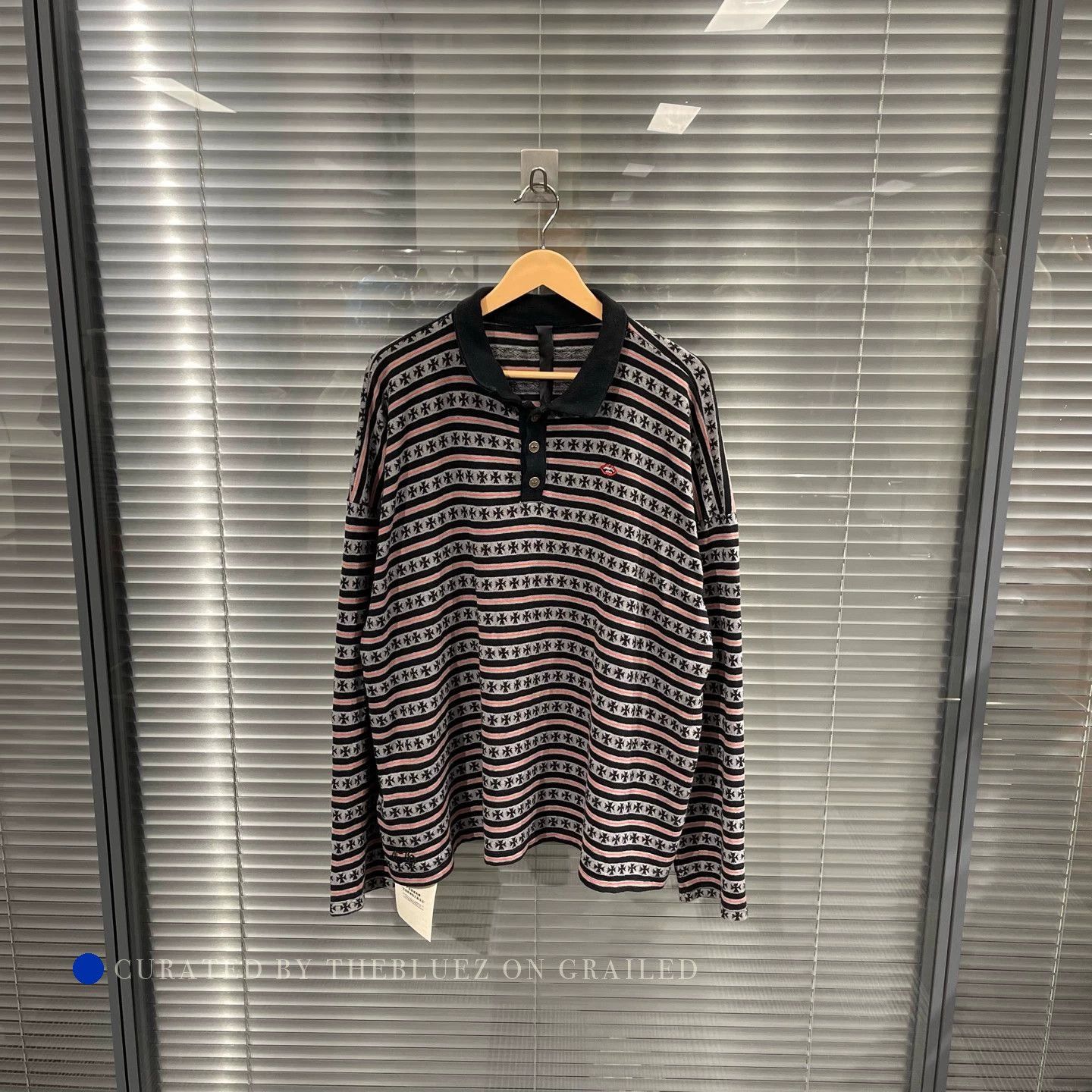 Chrome Hearts Mattyboy Red Lip Embroidery Long Sleeve T-Shirt Size US L / EU 52-54 / 3 - 1 Thumbnail