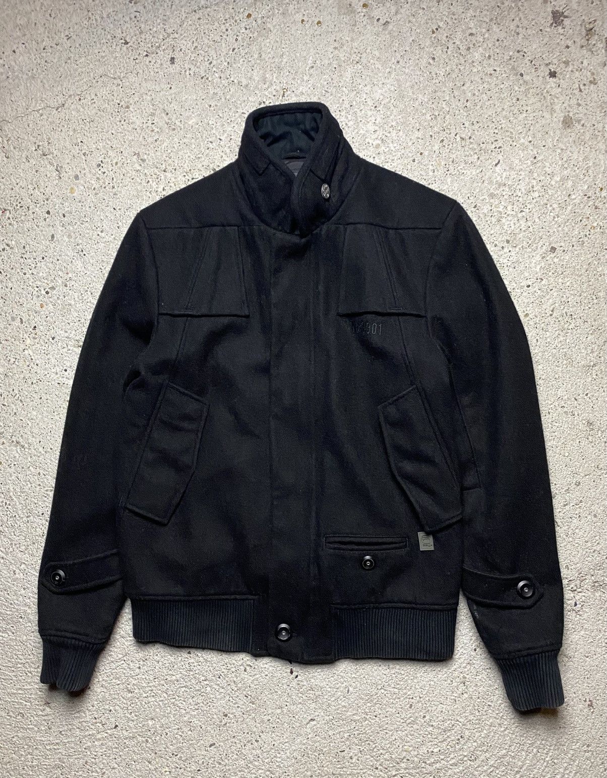 G-Star G star bomber wool jacket old money black Size US M / EU 48-50 / 2 - 10 Thumbnail