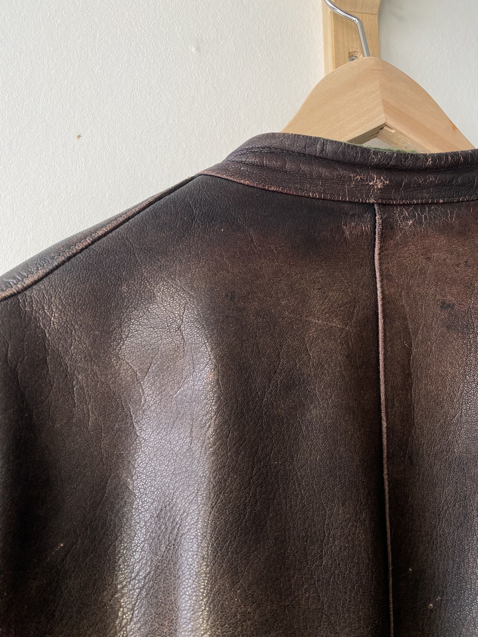 Vintage 1960s - Buckleback Leather Jacket - Made in Sweden Size US XL / EU 56 / 4 - 20 Thumbnail