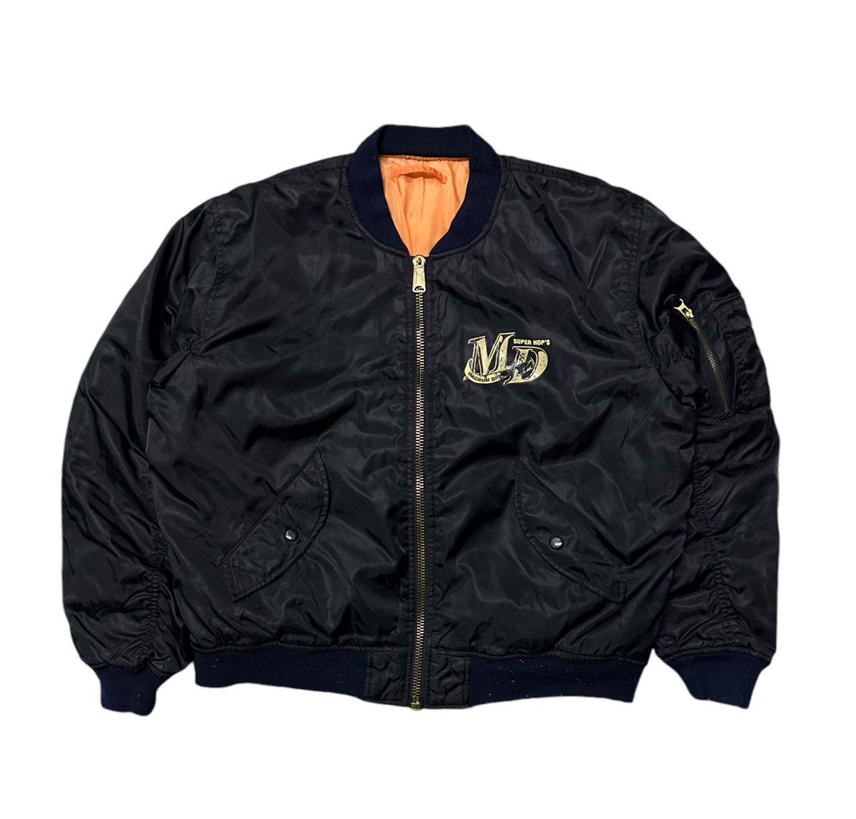 Japanese Brand Super hop magnum dry reversible bomber jacket Size US L / EU 52-54 / 3 - 1 Thumbnail