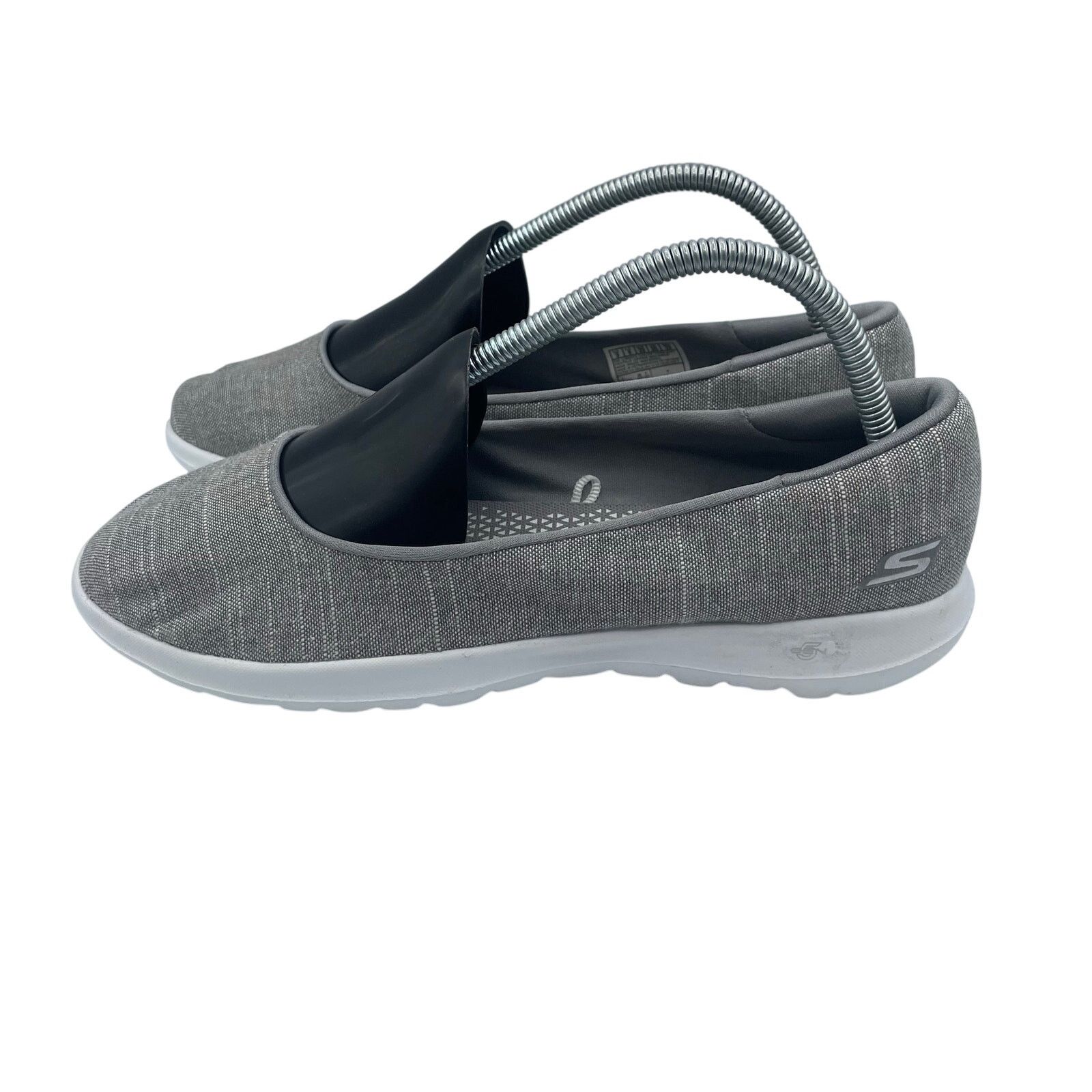 SKECHERS Skechers Susie Go Walk Lite Gray Comfort Shoes Ballet Flat 9 Size US 9 / IT 39 - 2 Thumbnail