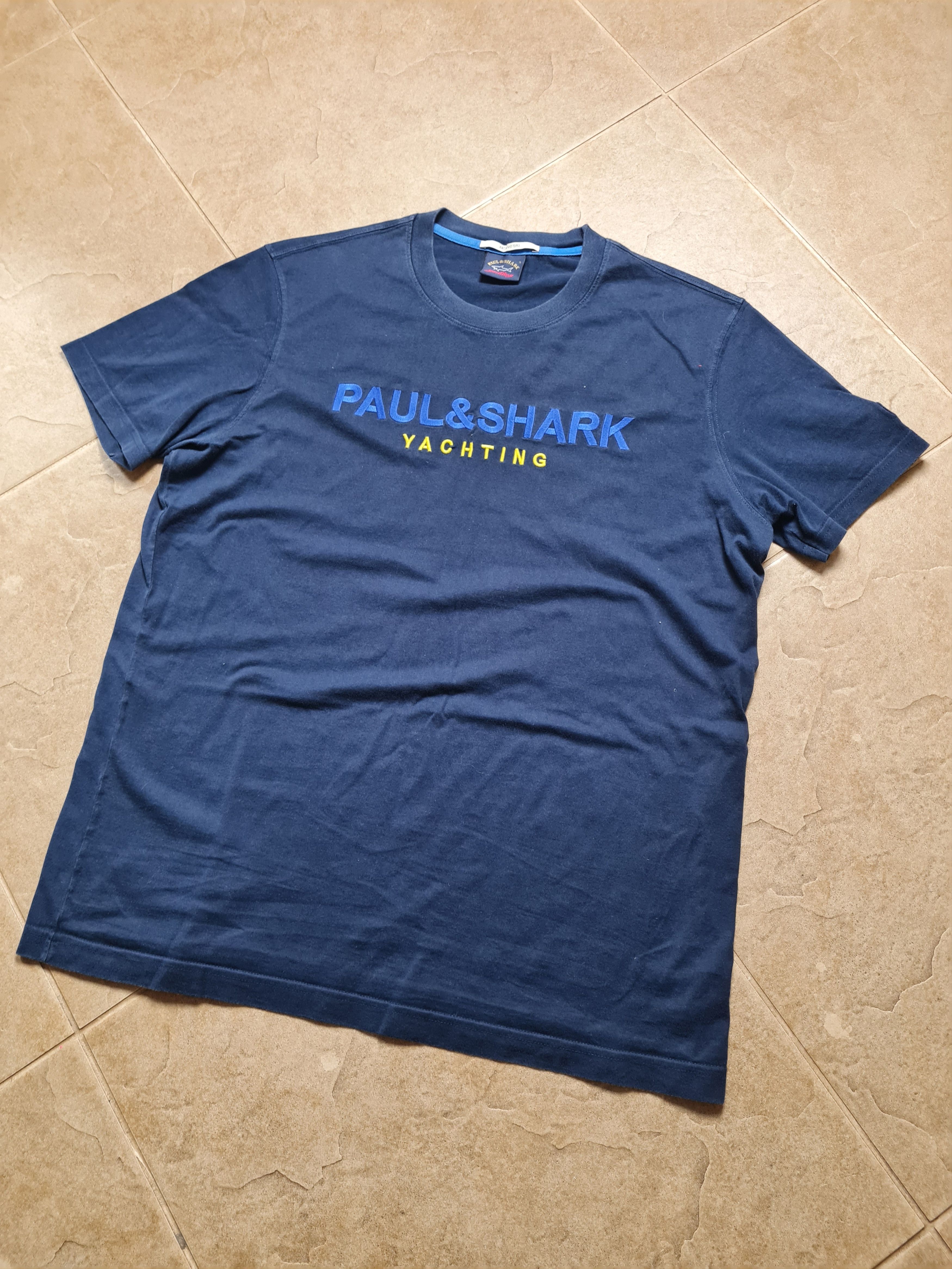 Paul & Shark Shirts Paul Shark Short Sleeve Basic T-Shirt Big Logo Size L Size US L / EU 52-54 / 3 - 11 Thumbnail