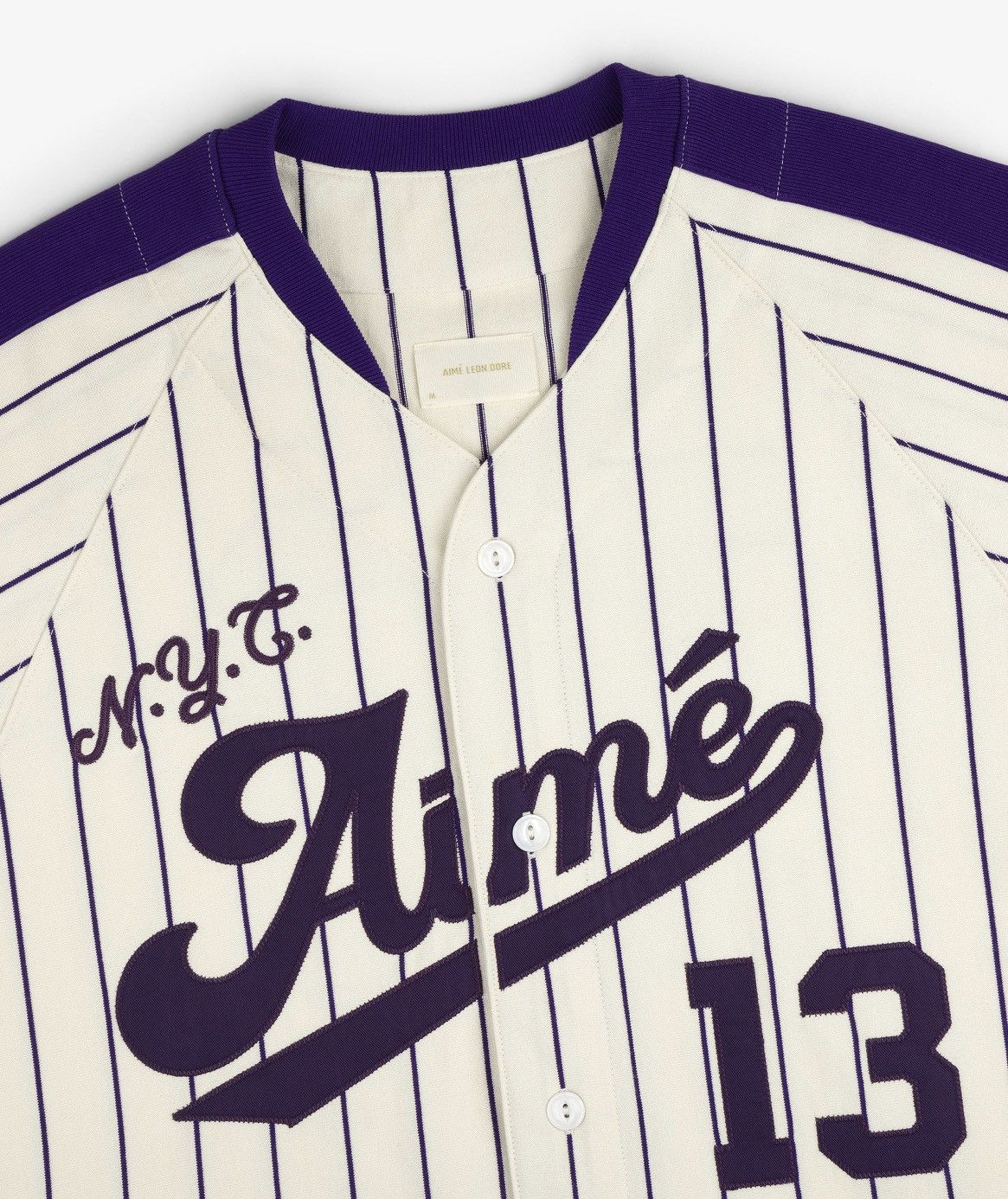 Aime Leon Dore ALD Aime Baseball Jersey Coconut Milk Medium Size US M / EU 48-50 / 2 - 10 Thumbnail