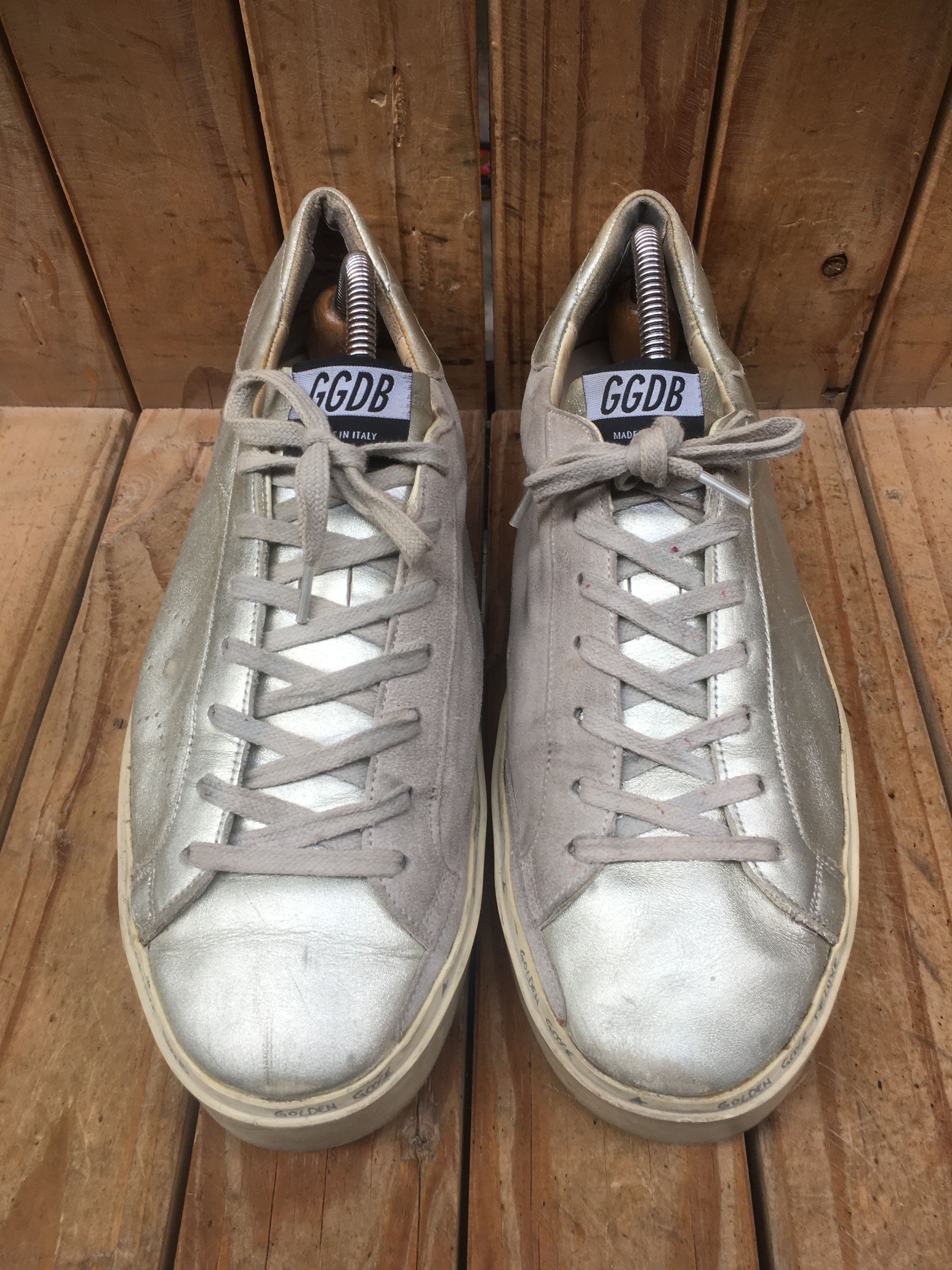 Golden Goose Golden goose deluxe HI STAR Gray leather sneakers EUR 42 Size US 9 / EU 42 - 2 Thumbnail