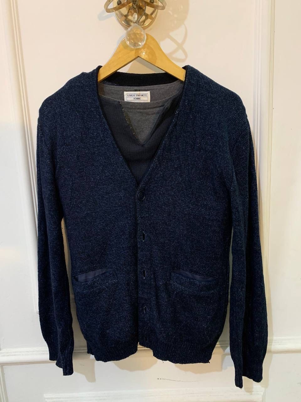 Blue Blue Japan Blue Blue Japan Navy Cardigan with Front Pockets Size US S / EU 44-46 / 1 - 3 Thumbnail