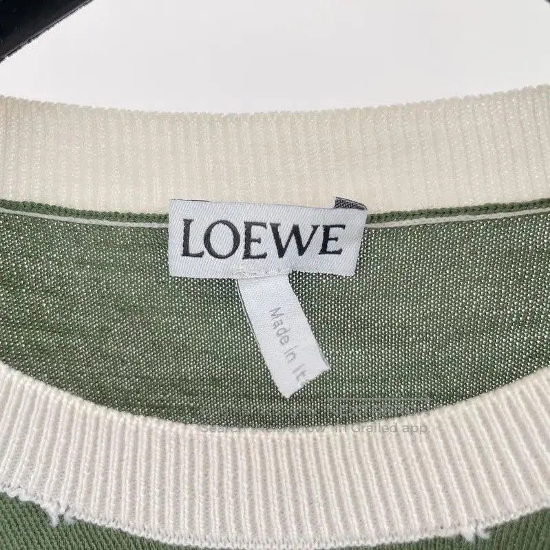 Loewe Loewe Green Wool Short Sleeve Knit Top . Size XS / US 0-2 / IT 36-38 - 5 Thumbnail