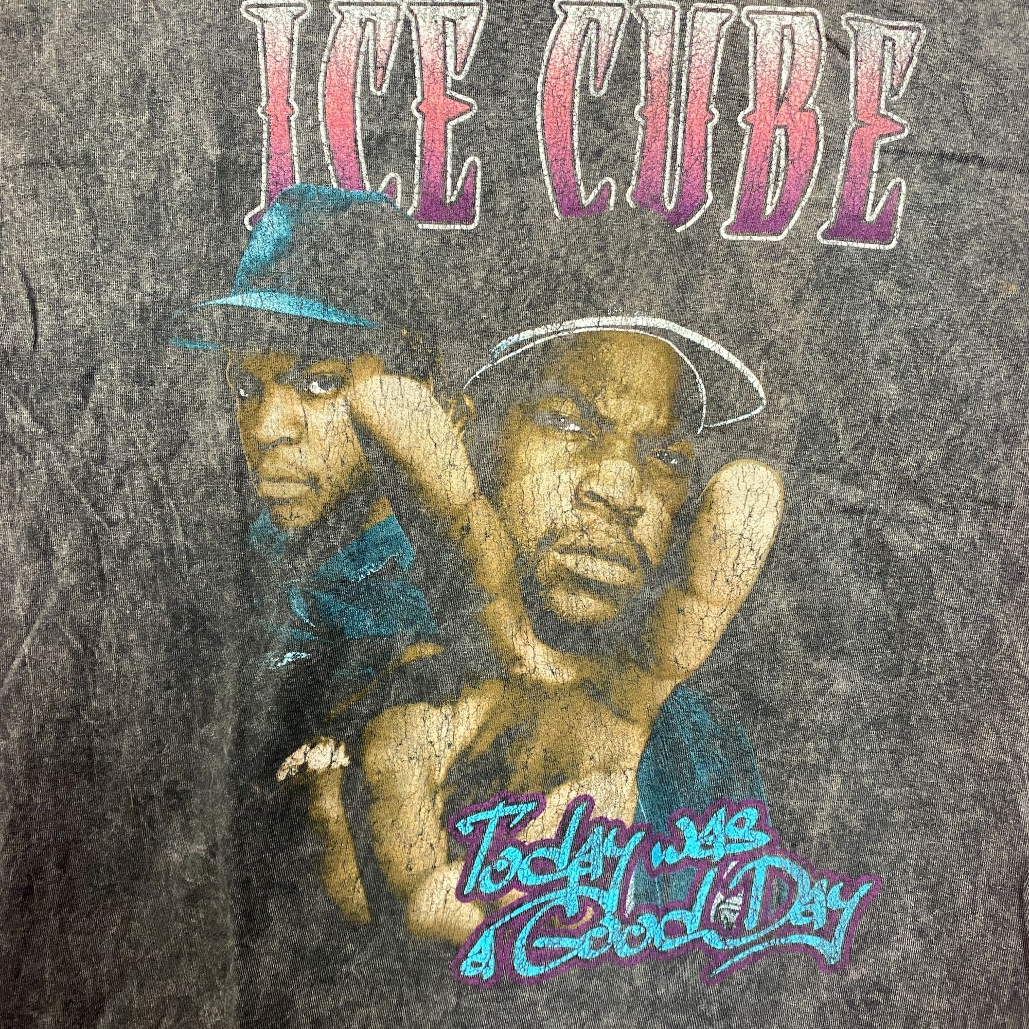 Rap Tees Ice Cube Today Was a Good Day West Coast Rap Acid Wash Tee l Size US L / EU 52-54 / 3 - 2 Thumbnail