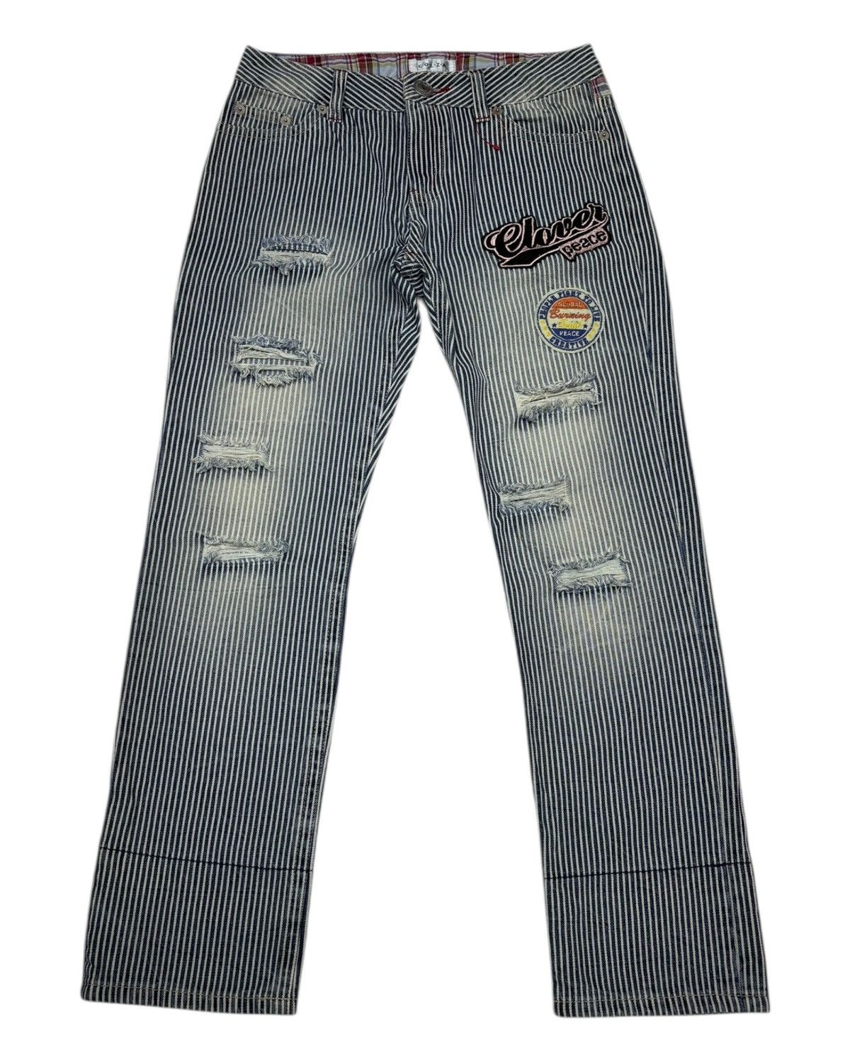 Hysteric Glamour × If Six Was Nine × Japanese Brand Vintage Colza Stripe Japanese Brand Punk Style Jeans Size 30" / US 8 / IT 44 - 1 Thumbnail