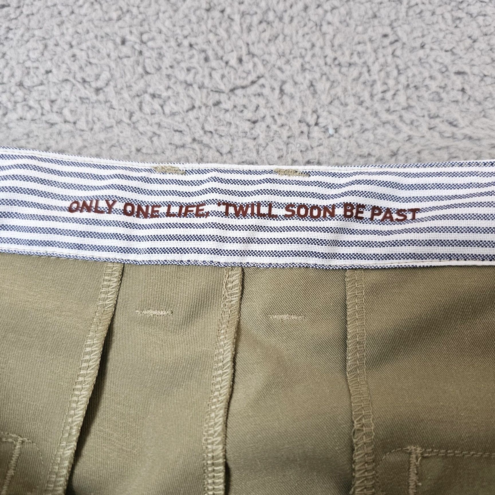 Rhone Rhone Chino Pants Mens 36x27 Beige Performance Stretch Tech Polyester Casual Size US 36 / EU 52 - 3 Thumbnail