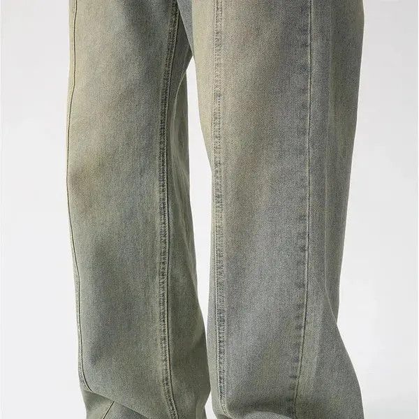 Designer × Vintage Y2K High Street Straight Wide Leg Jean Size US 31 - 4 Thumbnail