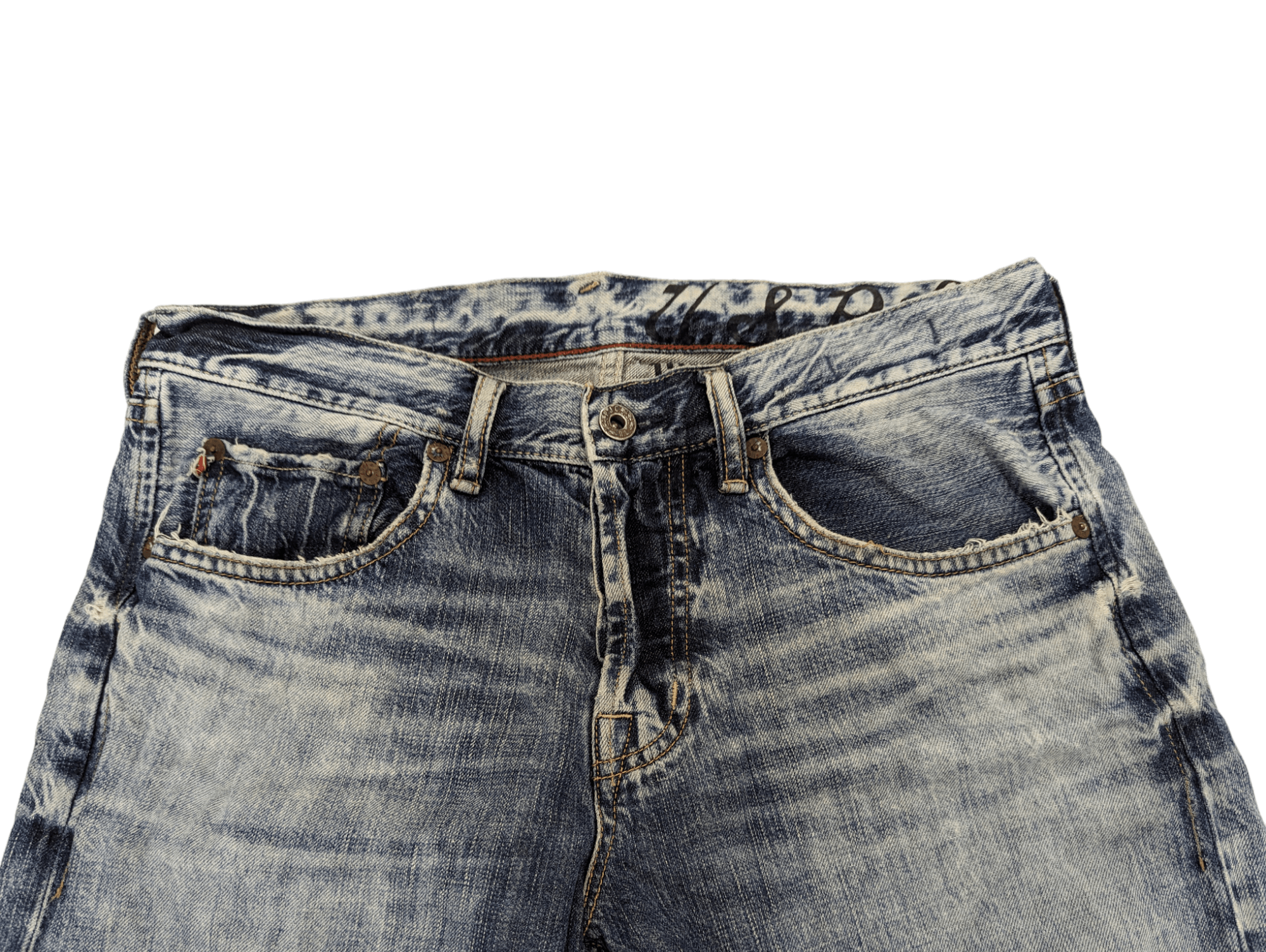 Polo Ralph Lauren THRASHED RALPH LAUREN DISTRESSED DENIM JEANS Size US 29 - 3 Thumbnail
