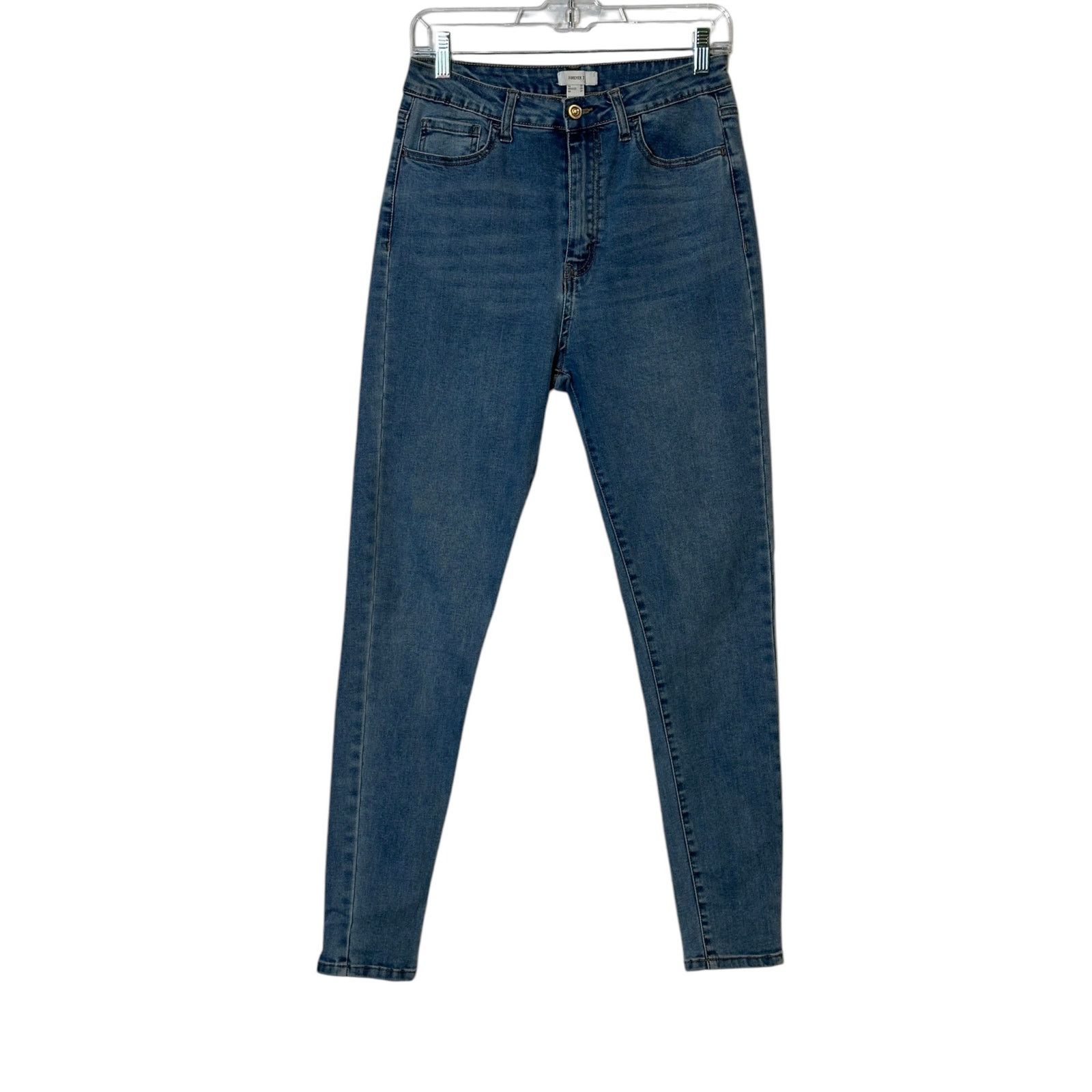 Forever 21 FOREVER 21 blue skinny high waisted stretch jeans size 29 Size 29" - 1 Thumbnail
