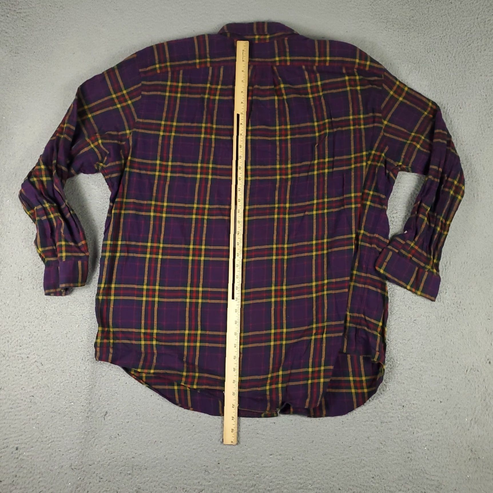 Ralph Lauren Ralph Lauren Shirt Mens Big & Tall 2XB Purple Plaid Button-Up Long Sleeve Damaged Damaged Size US XXL / EU 58 / 5 - 7 Thumbnail