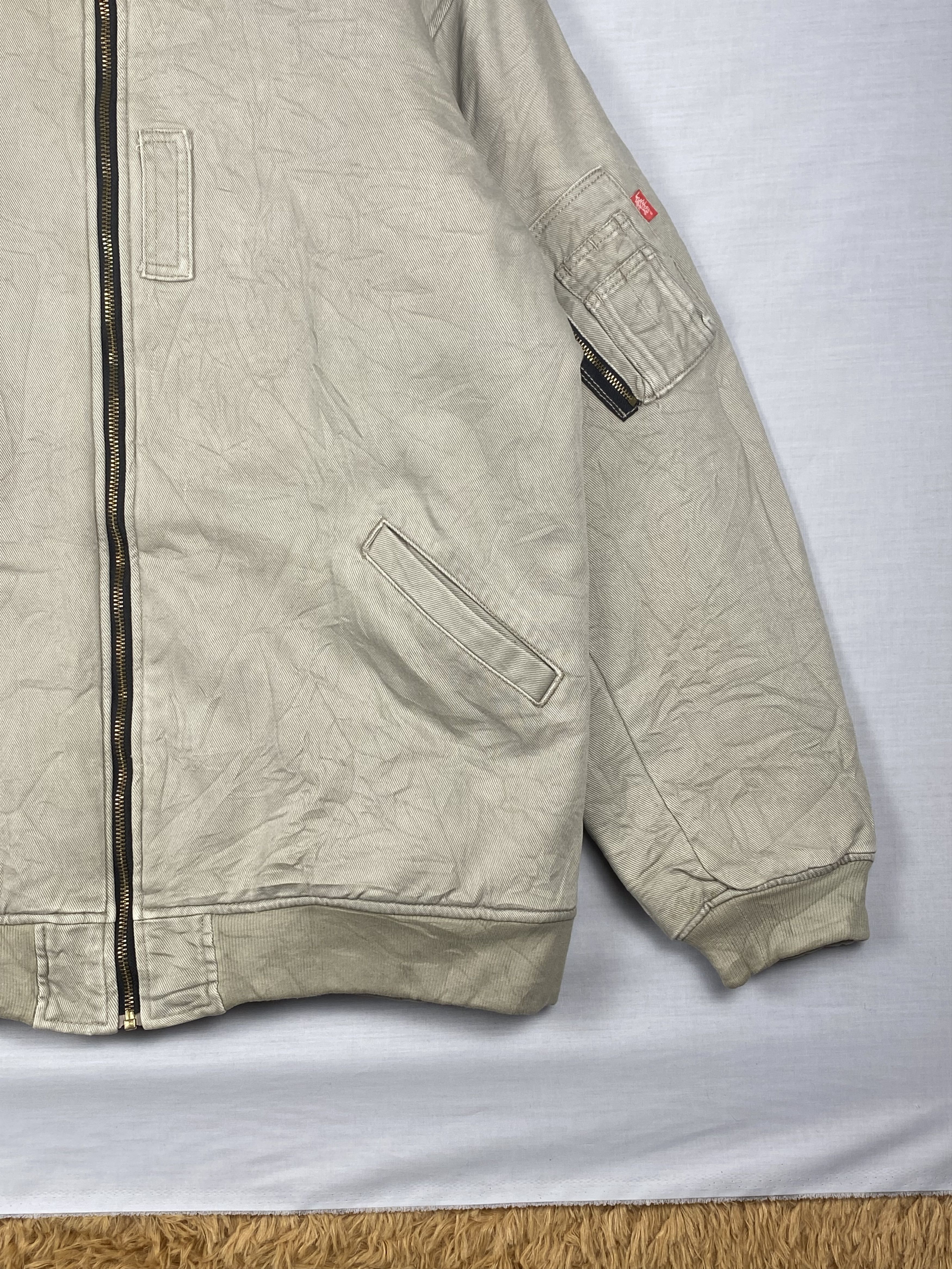 Japanese Brand Vintage Japanese Brand Zip Up Khaki Bombers Jacket Size US L / EU 52-54 / 3 - 8 Thumbnail