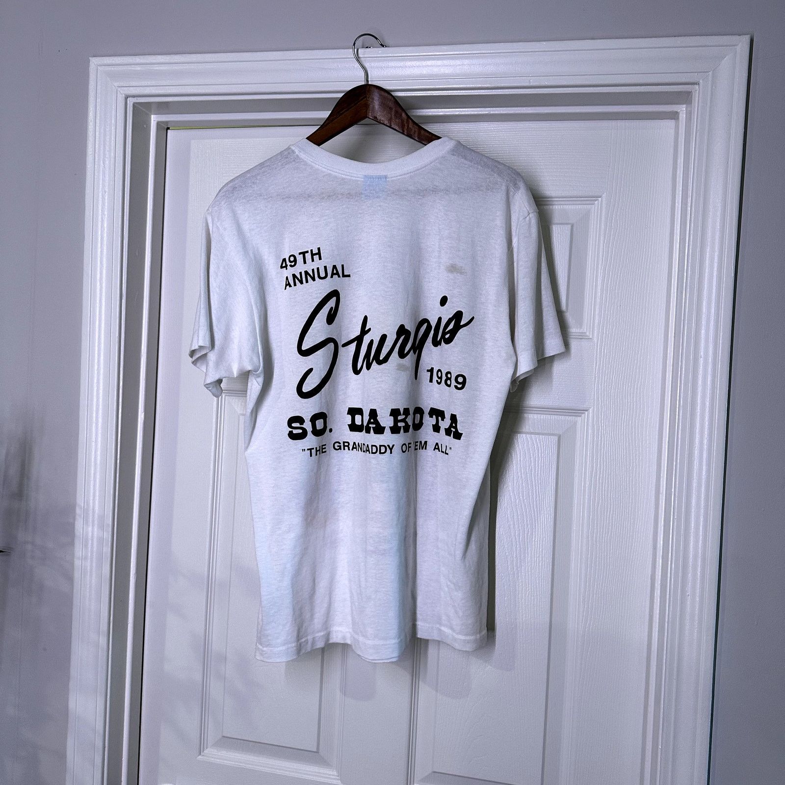 Tedman Vintage 1989 Sturgis South Dakota Single Stitch Motorcycle L Size US L / EU 52-54 / 3 - 2 Thumbnail